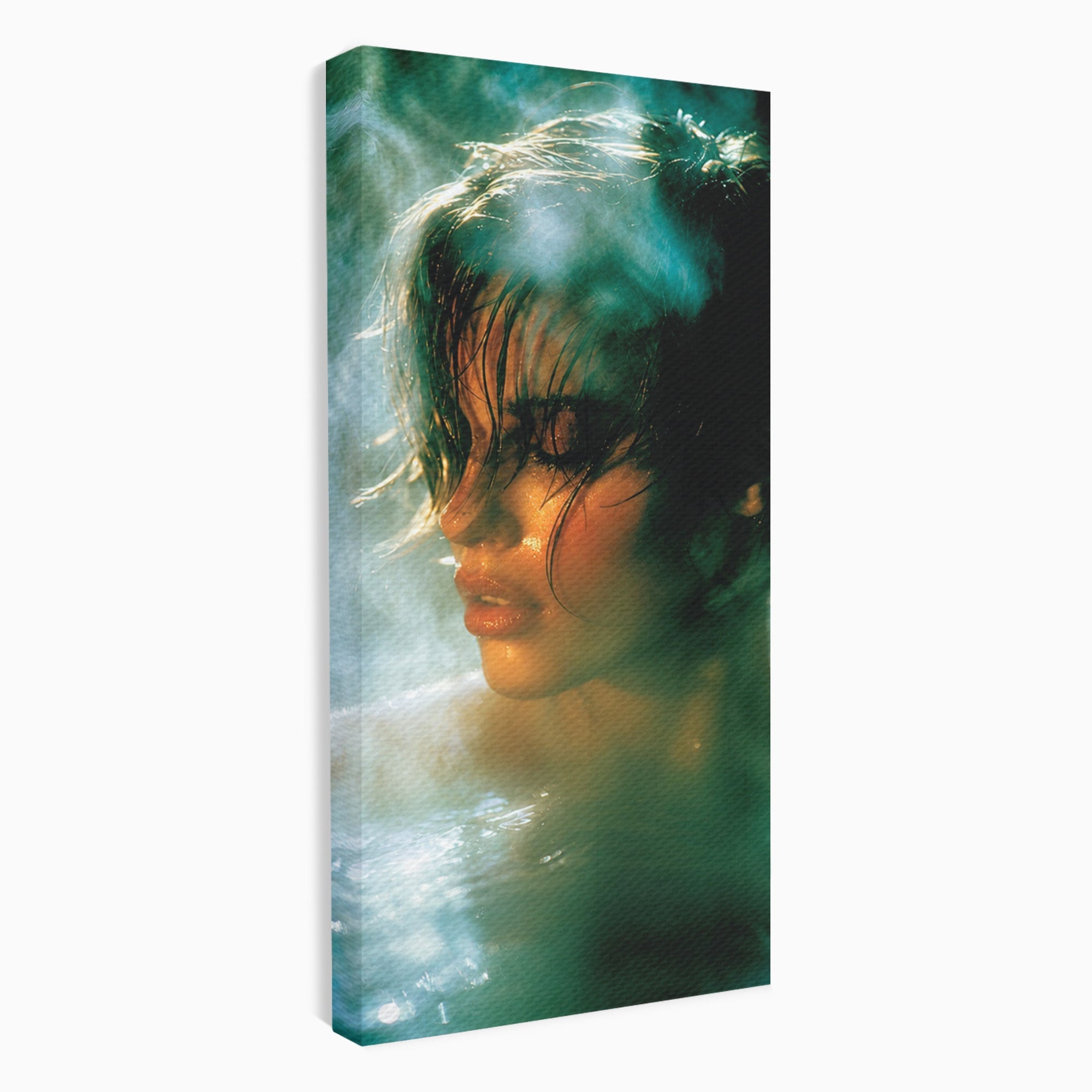 Tablou Canvas Premium LuxCanva® G1270, Fata In Aburi, Portret, Fata, Aburi, Mister, Dormitor, Culori Vibrante