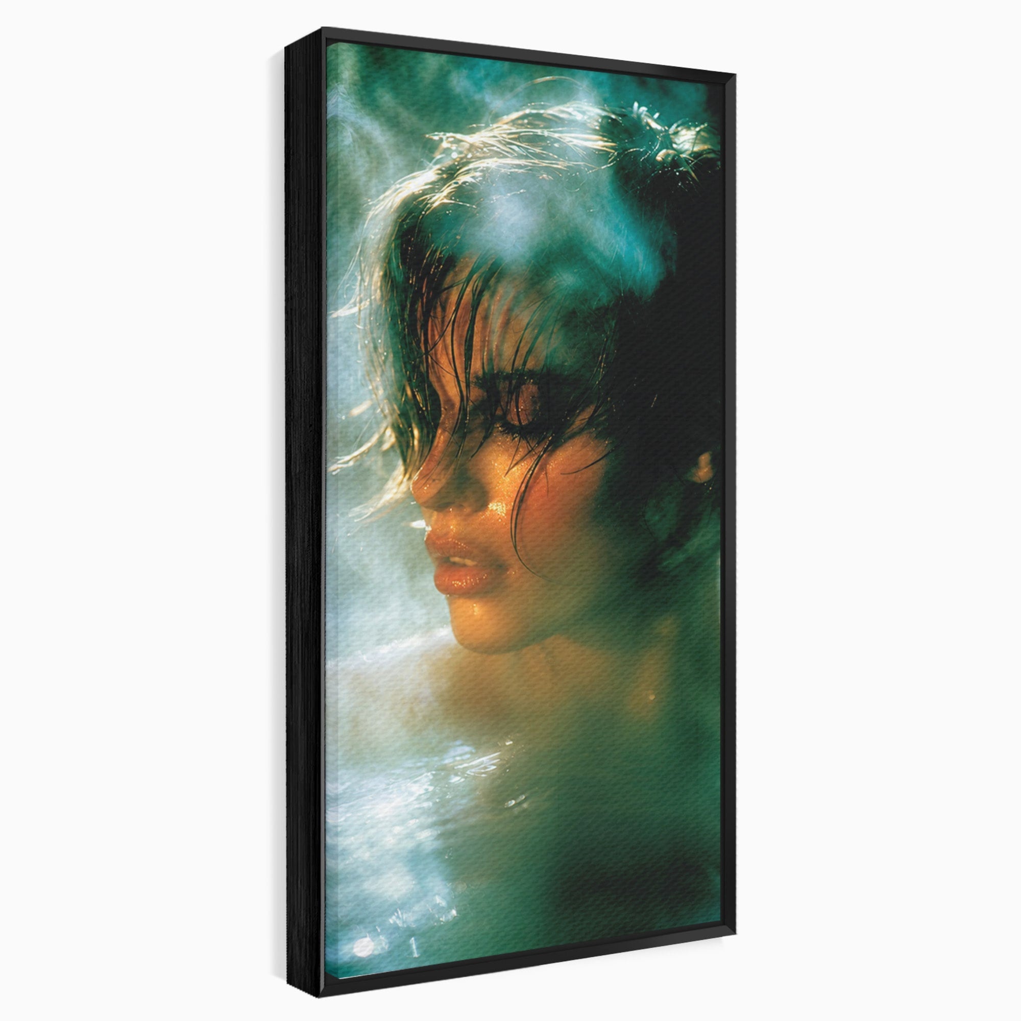 Tablou Canvas Premium LuxCanva® G1270, Fata In Aburi, Portret, Fata, Aburi, Mister, Dormitor, Culori Vibrante