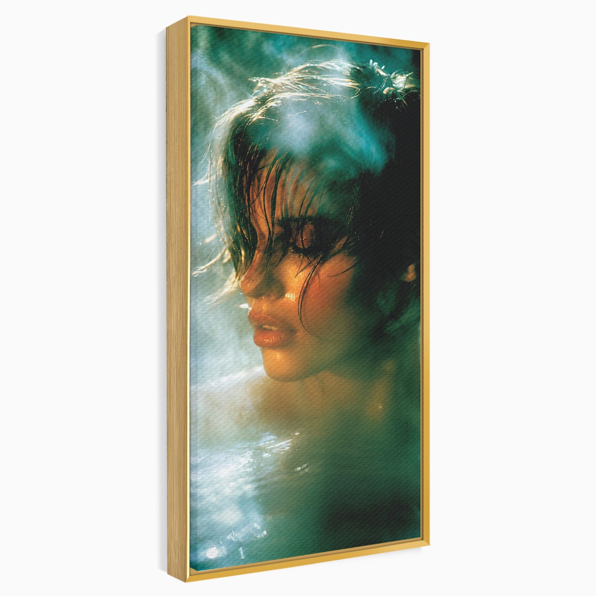Tablou Canvas Premium LuxCanva® G1270, Fata In Aburi, Portret, Fata, Aburi, Mister, Dormitor, Culori Vibrante
