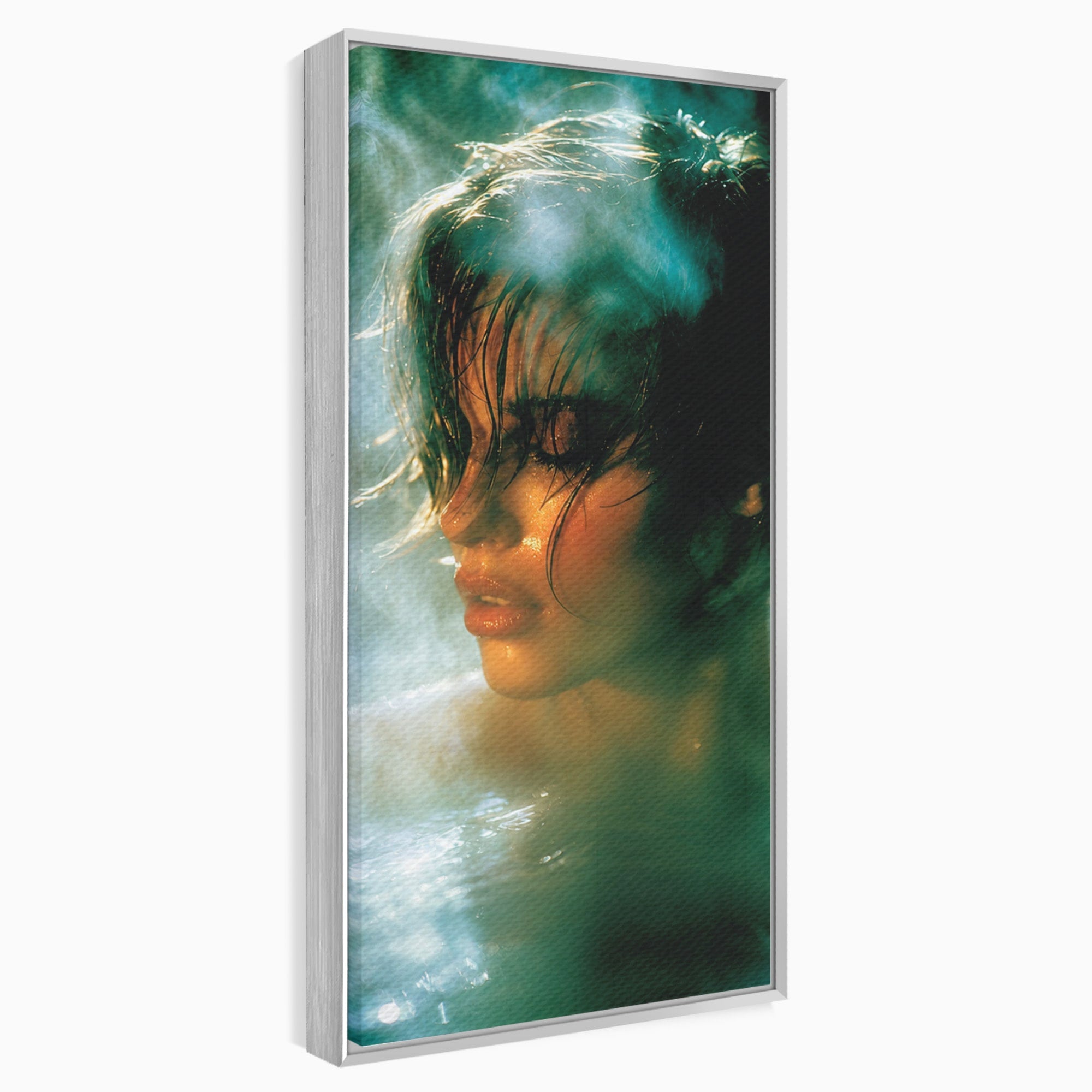 Tablou Canvas Premium LuxCanva® G1270, Fata In Aburi, Portret, Fata, Aburi, Mister, Dormitor, Culori Vibrante