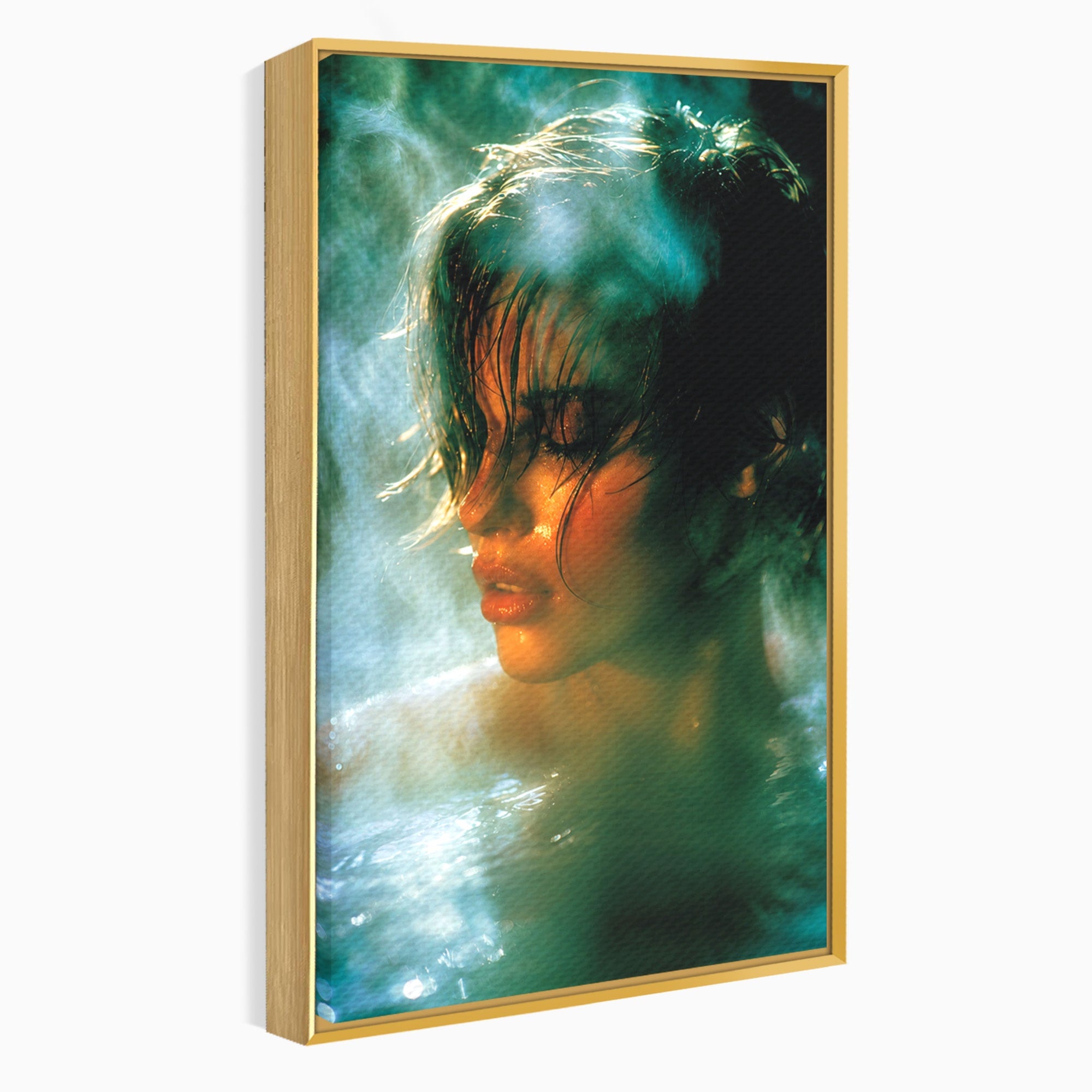 Tablou Canvas Premium LuxCanva® G1270, Fata In Aburi, Portret, Fata, Aburi, Mister, Dormitor, Culori Vibrante