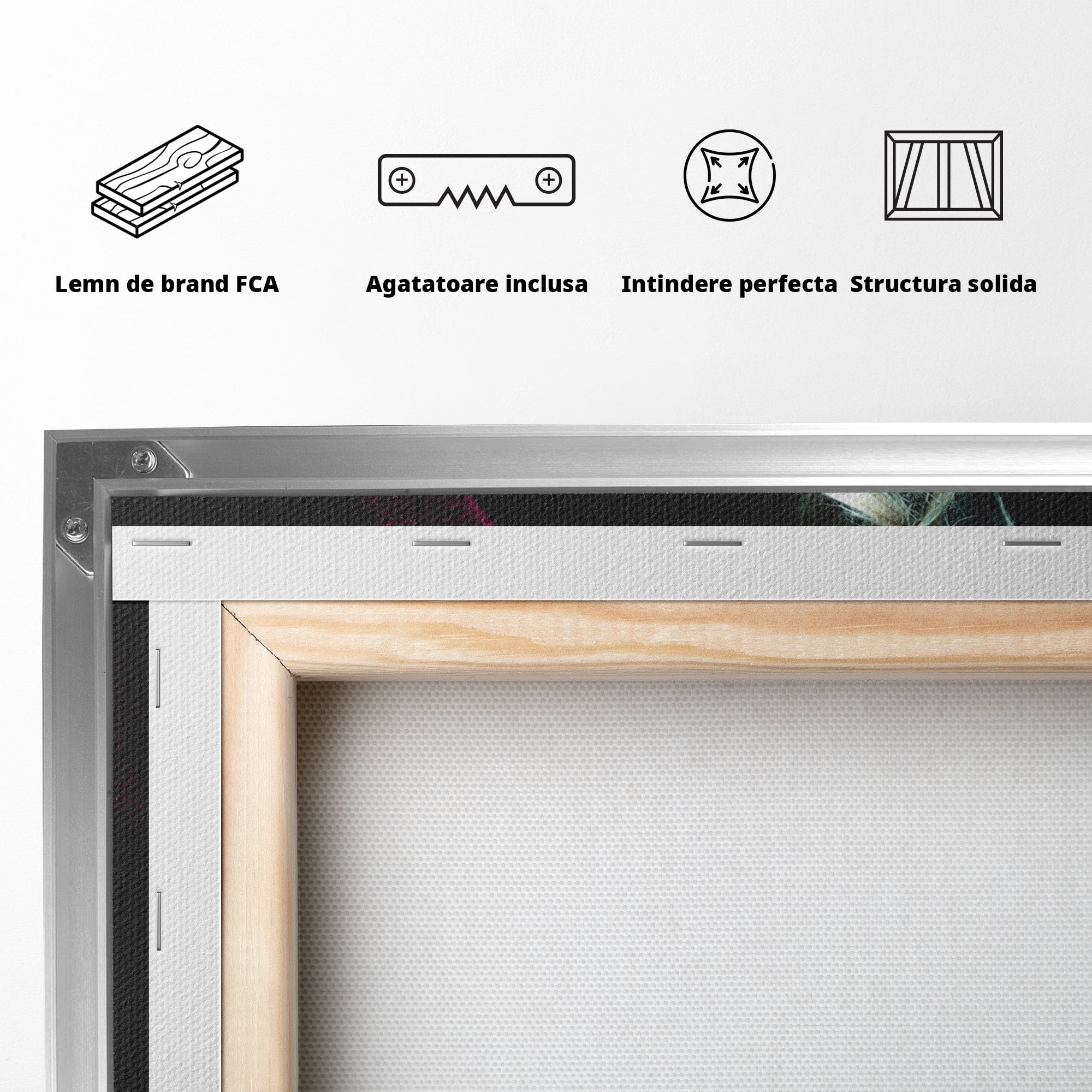 Tablou Canvas Premium LuxCanva® G1271, Misterioasa Doamna In Palarie, Portret, Palarie, Mister, Eleganta, Dormitor, Culori Vibrante