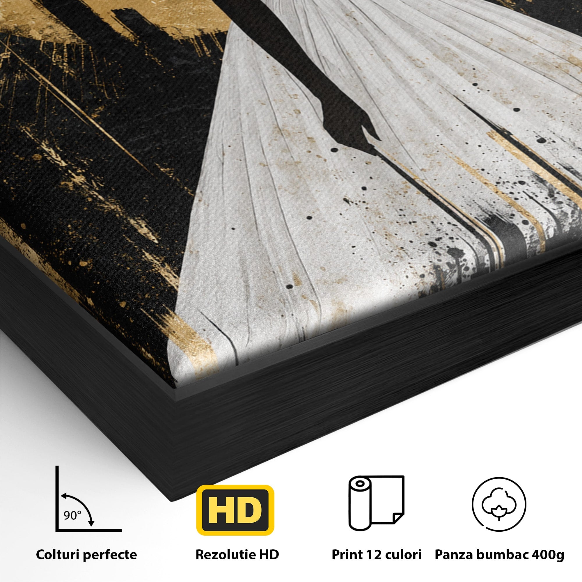Tablou Canvas Premium LuxCanva® G1272, Silueta Eleganta Sub Luna, Silueta, Noapte, Eleganta, Femeie, Dormitor, Oras, Culori Vibrante