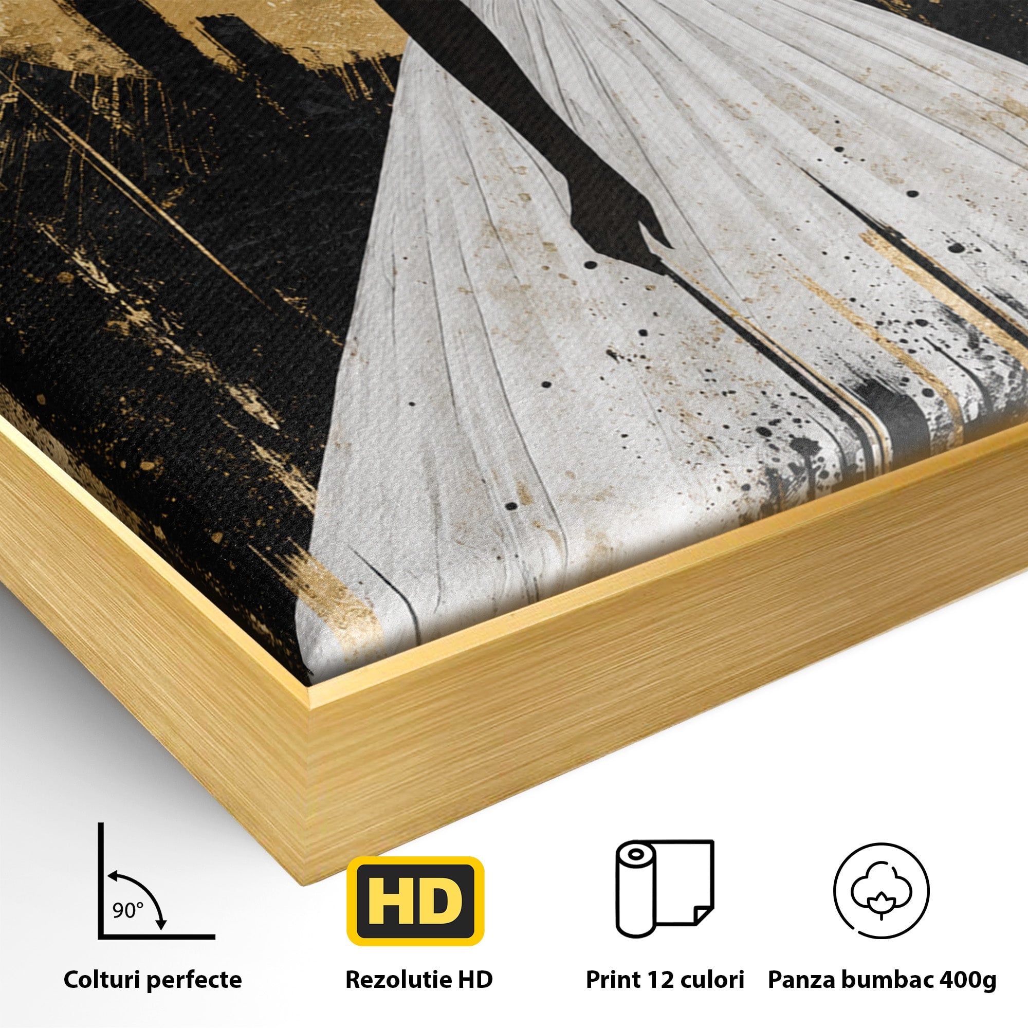 Tablou Canvas Premium LuxCanva® G1272, Silueta Eleganta Sub Luna, Silueta, Noapte, Eleganta, Femeie, Dormitor, Oras, Culori Vibrante