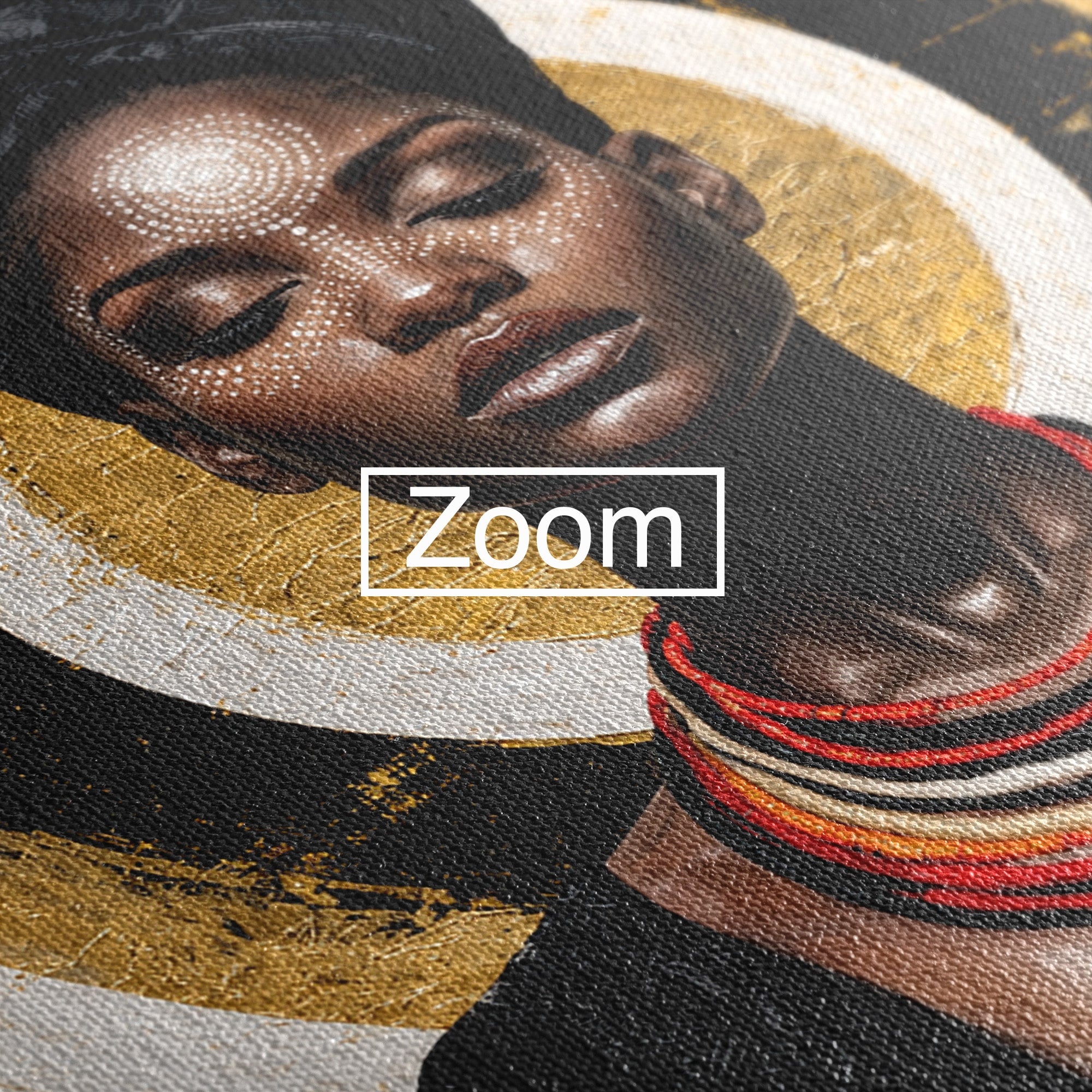 Tablou Canvas Premium LuxCanva® G1273, Regina Africana, Portret, Cultura, Eleganta, Arta, Living, Culori Vibrante