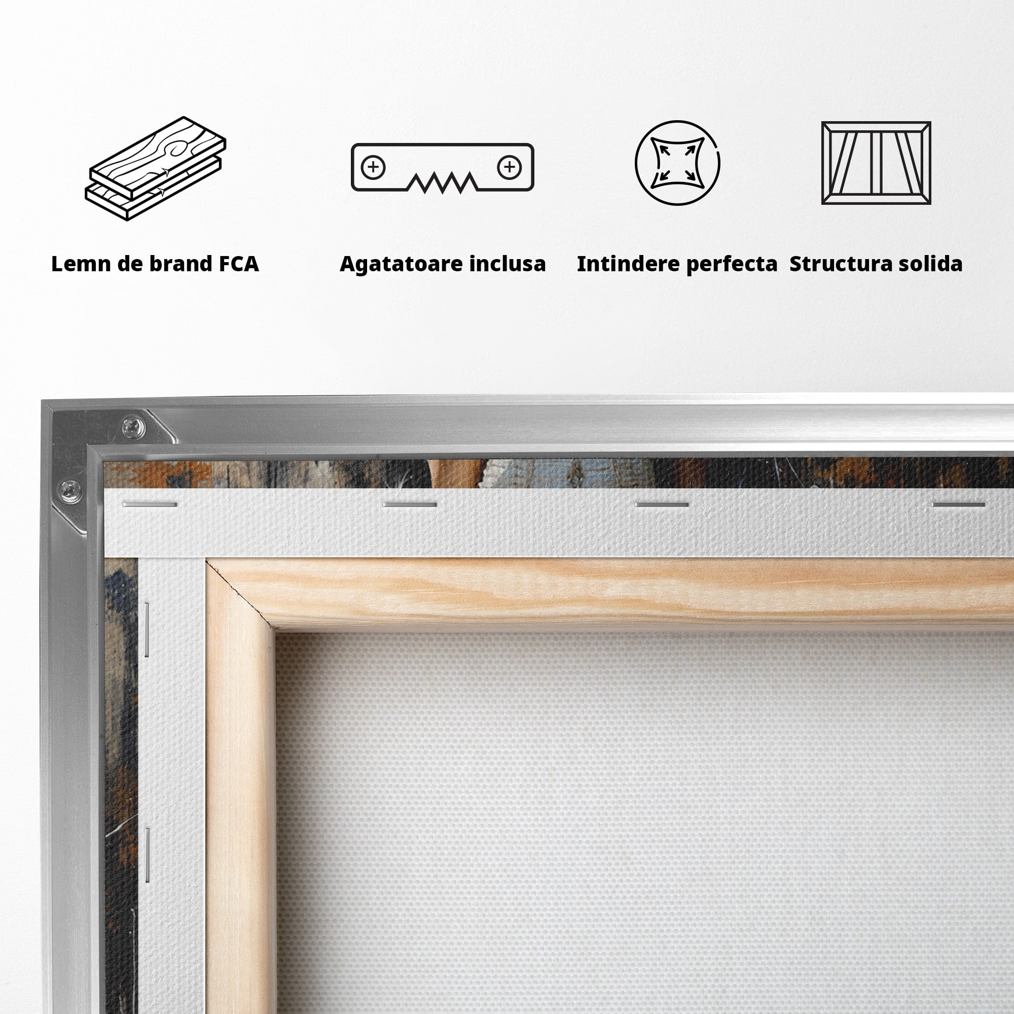 Tablou Canvas Premium LuxCanva® G1276, Regina Penelor, Regina, Pene, Eleganta, Fantezie, Dormitor, Culori Vibrante