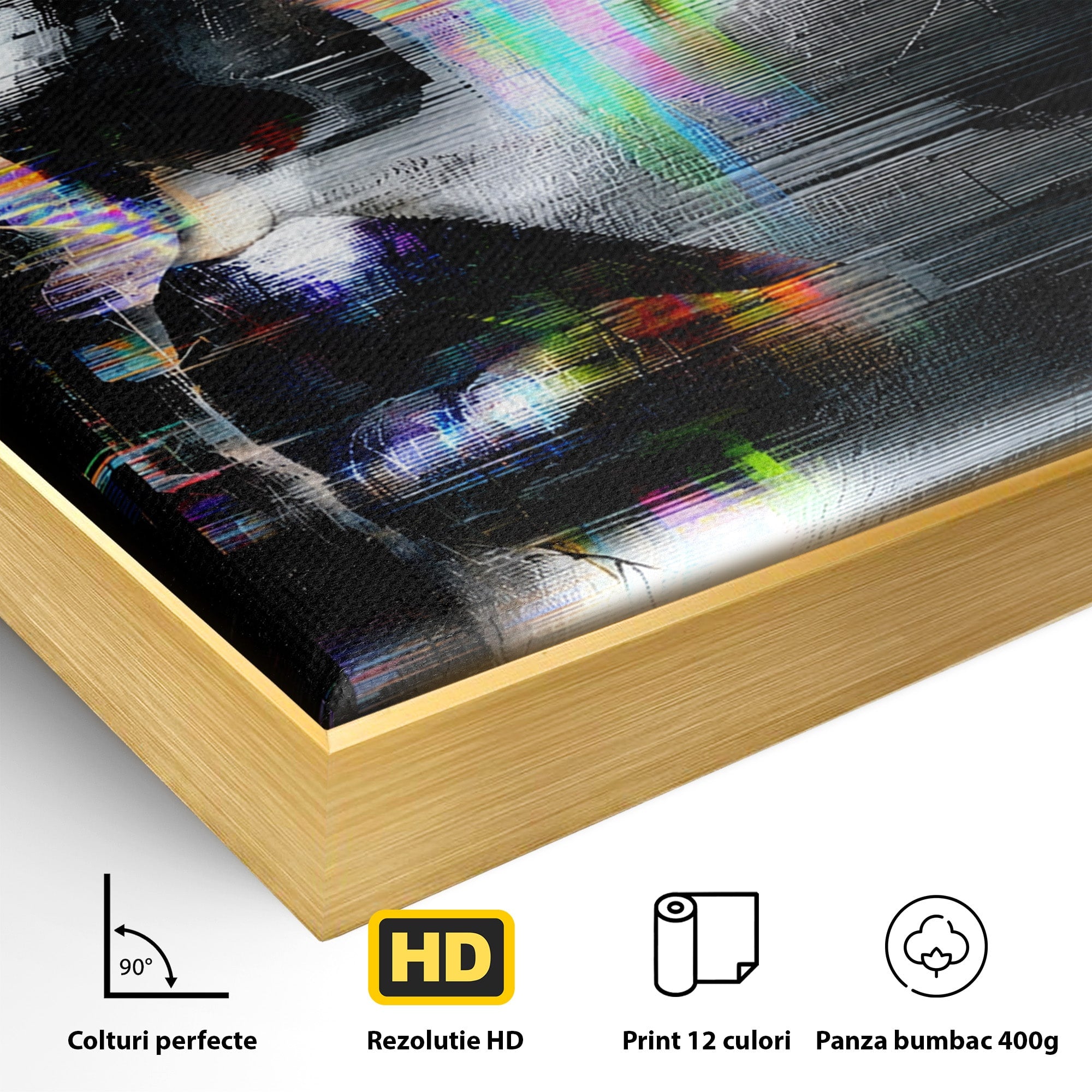 Tablou Canvas Premium LuxCanva® G1279, Chip Urban Abstract, Portret, Abstract, Modern, Arta Digitala, Living, Culori Vibrante