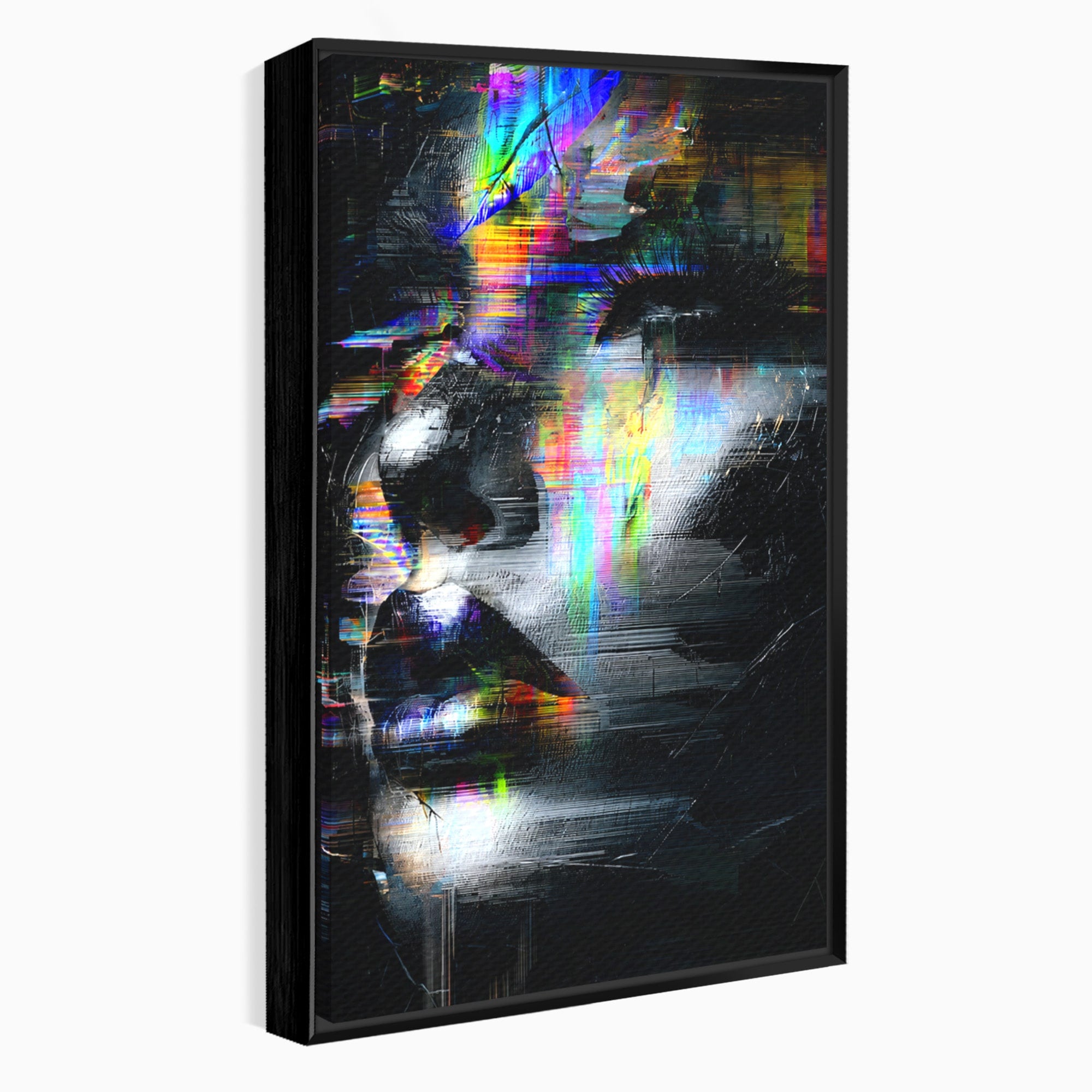 Tablou Canvas Premium LuxCanva® G1279, Chip Urban Abstract, Portret, Abstract, Modern, Arta Digitala, Living, Culori Vibrante