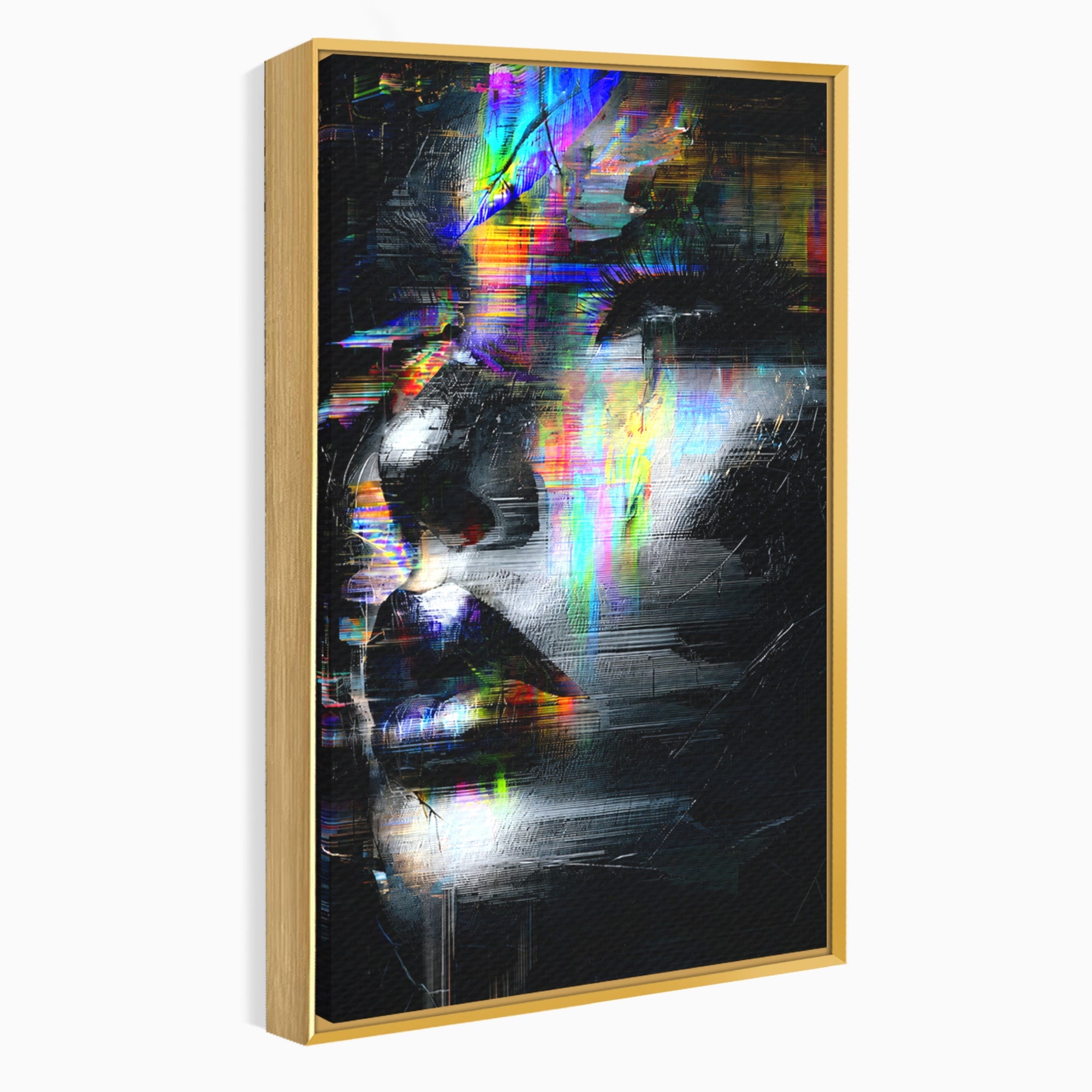 Tablou Canvas Premium LuxCanva® G1279, Chip Urban Abstract, Portret, Abstract, Modern, Arta Digitala, Living, Culori Vibrante