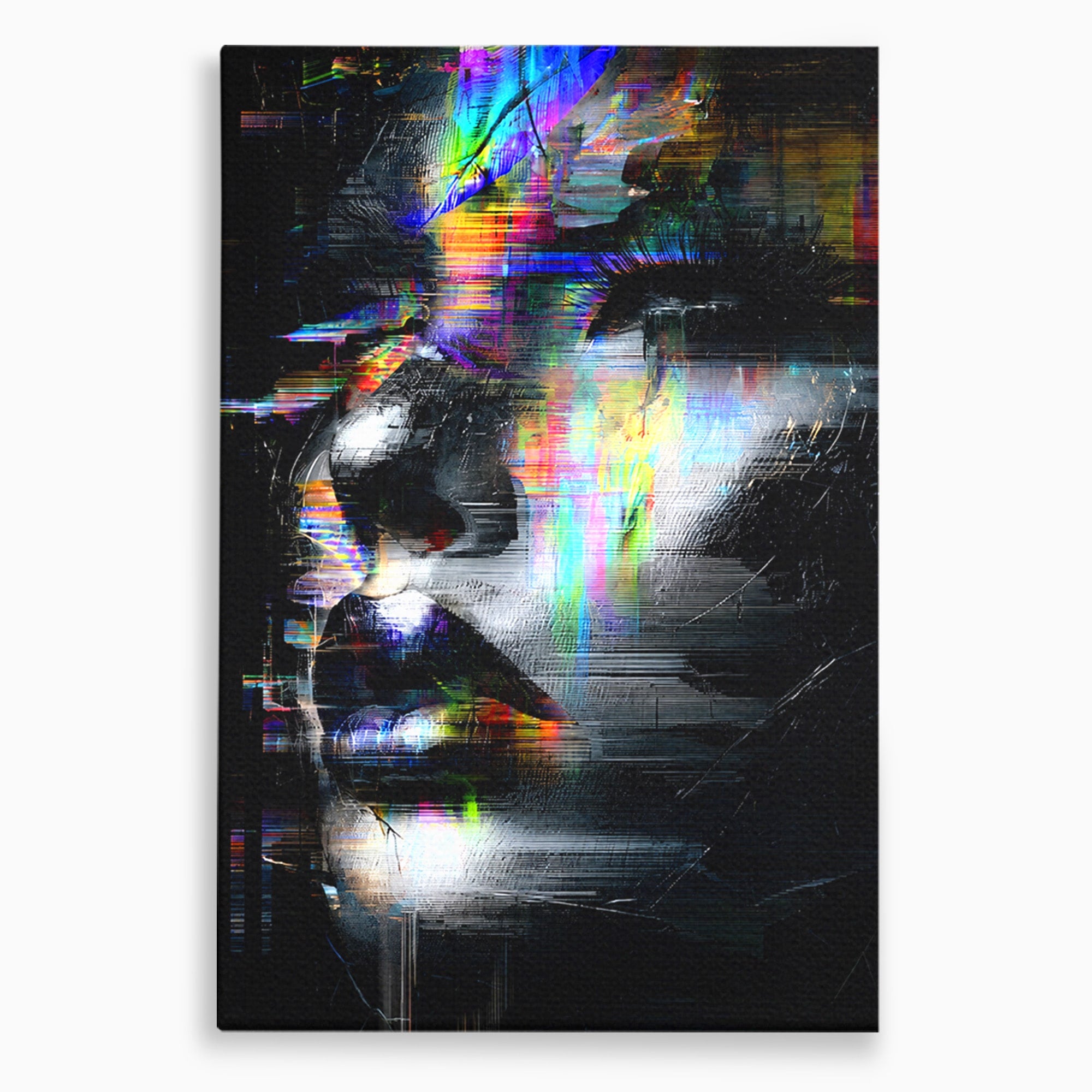 Tablou Canvas Premium LuxCanva® G1279, Chip Urban Abstract, Portret, Abstract, Modern, Arta Digitala, Living, Culori Vibrante