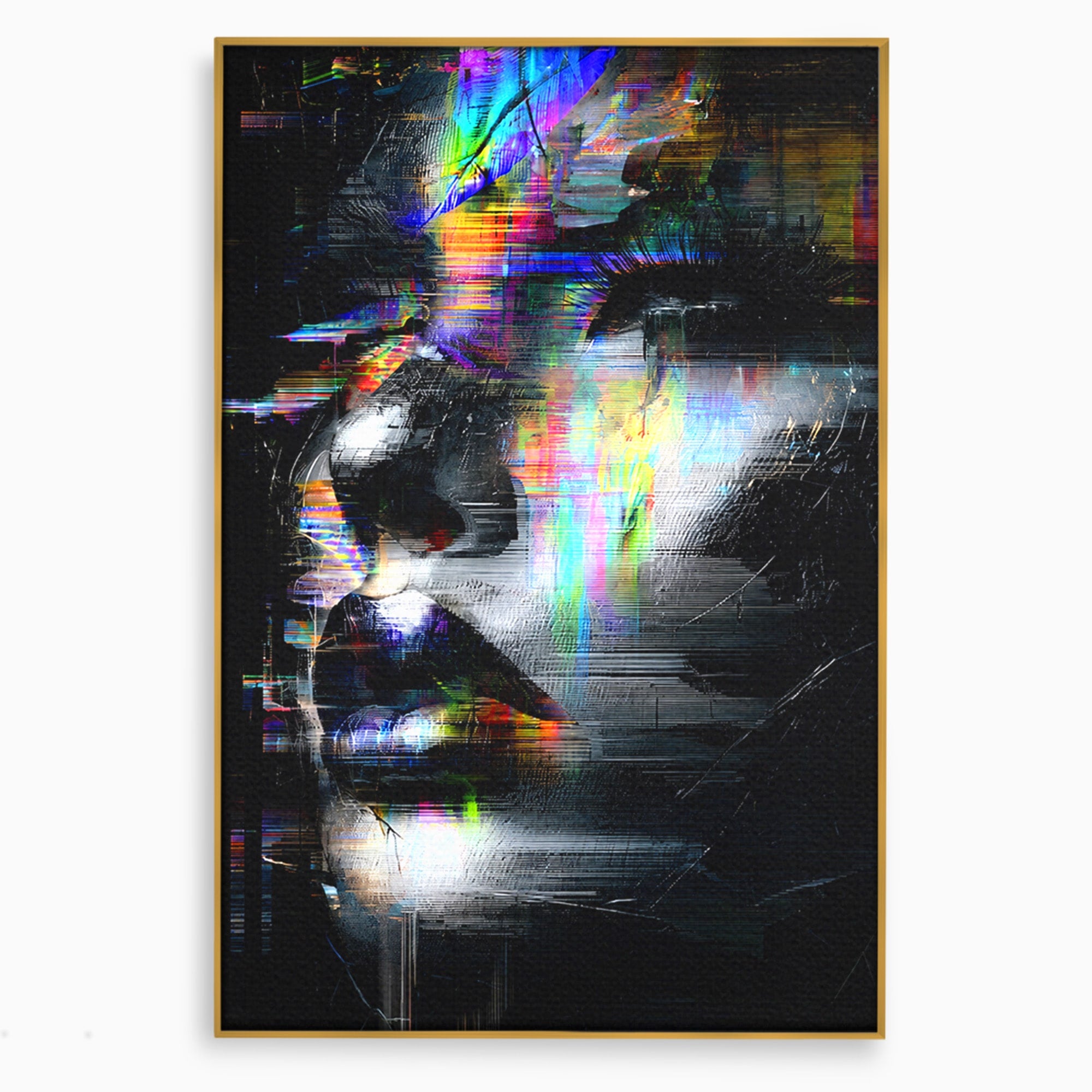 Tablou Canvas Premium LuxCanva® G1279, Chip Urban Abstract, Portret, Abstract, Modern, Arta Digitala, Living, Culori Vibrante