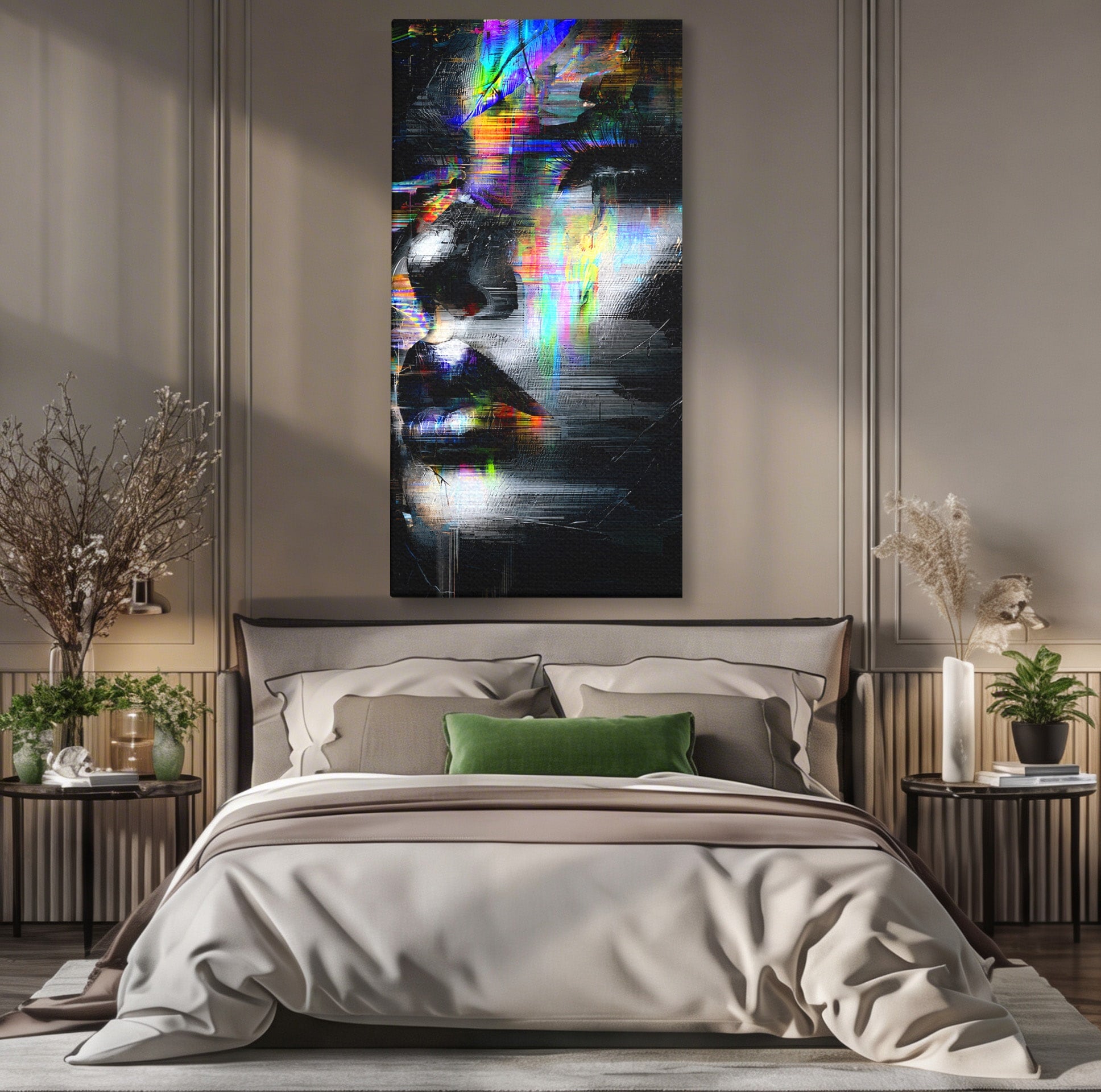 Tablou Canvas Premium LuxCanva® G1279, Chip Urban Abstract, Portret, Abstract, Modern, Arta Digitala, Living, Culori Vibrante