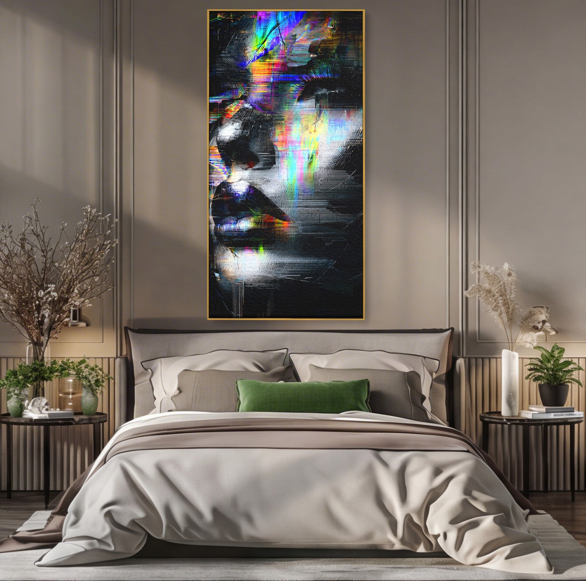 Tablou Canvas Premium LuxCanva® G1279, Chip Urban Abstract, Portret, Abstract, Modern, Arta Digitala, Living, Culori Vibrante