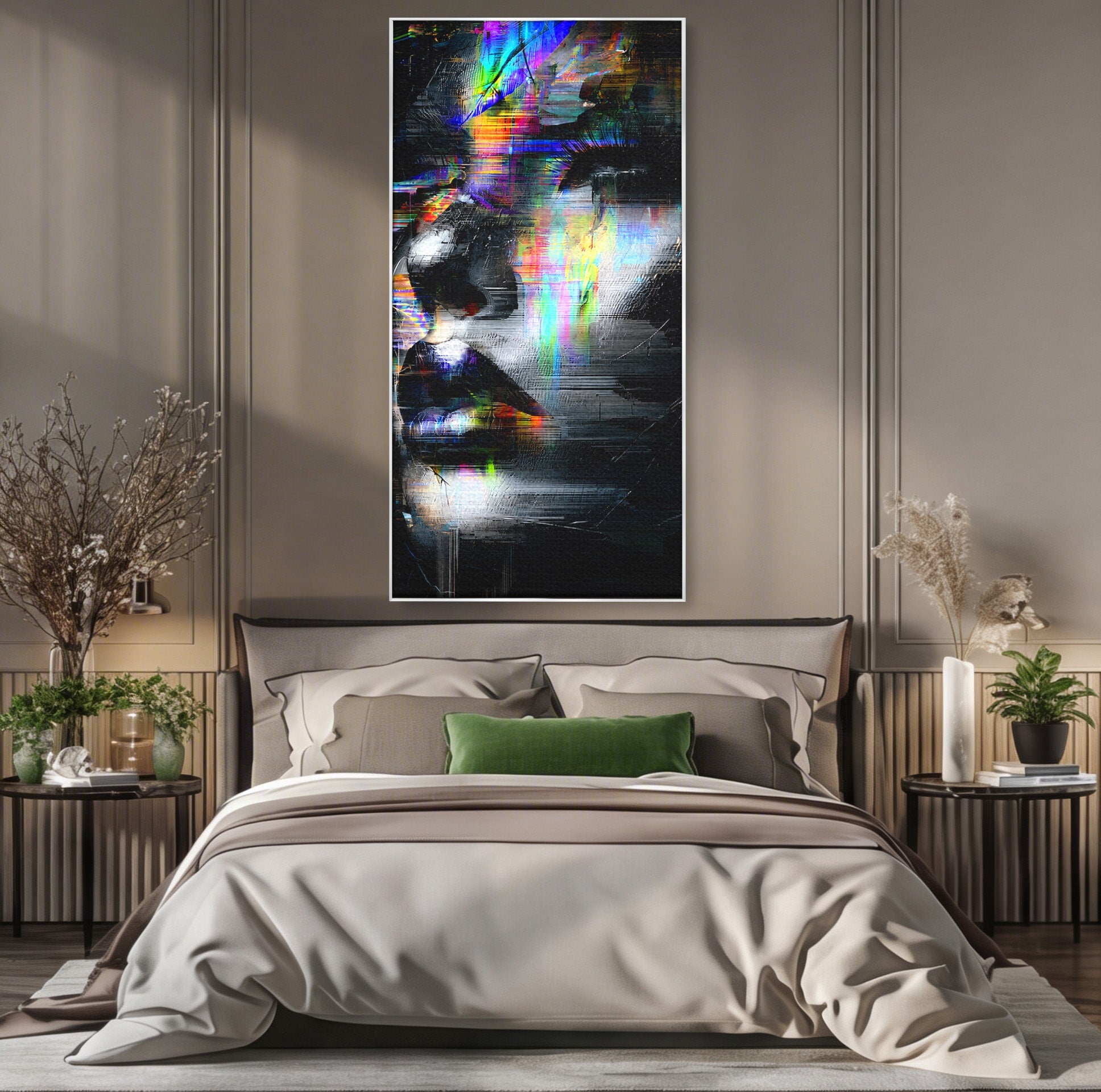 Tablou Canvas Premium LuxCanva® G1279, Chip Urban Abstract, Portret, Abstract, Modern, Arta Digitala, Living, Culori Vibrante