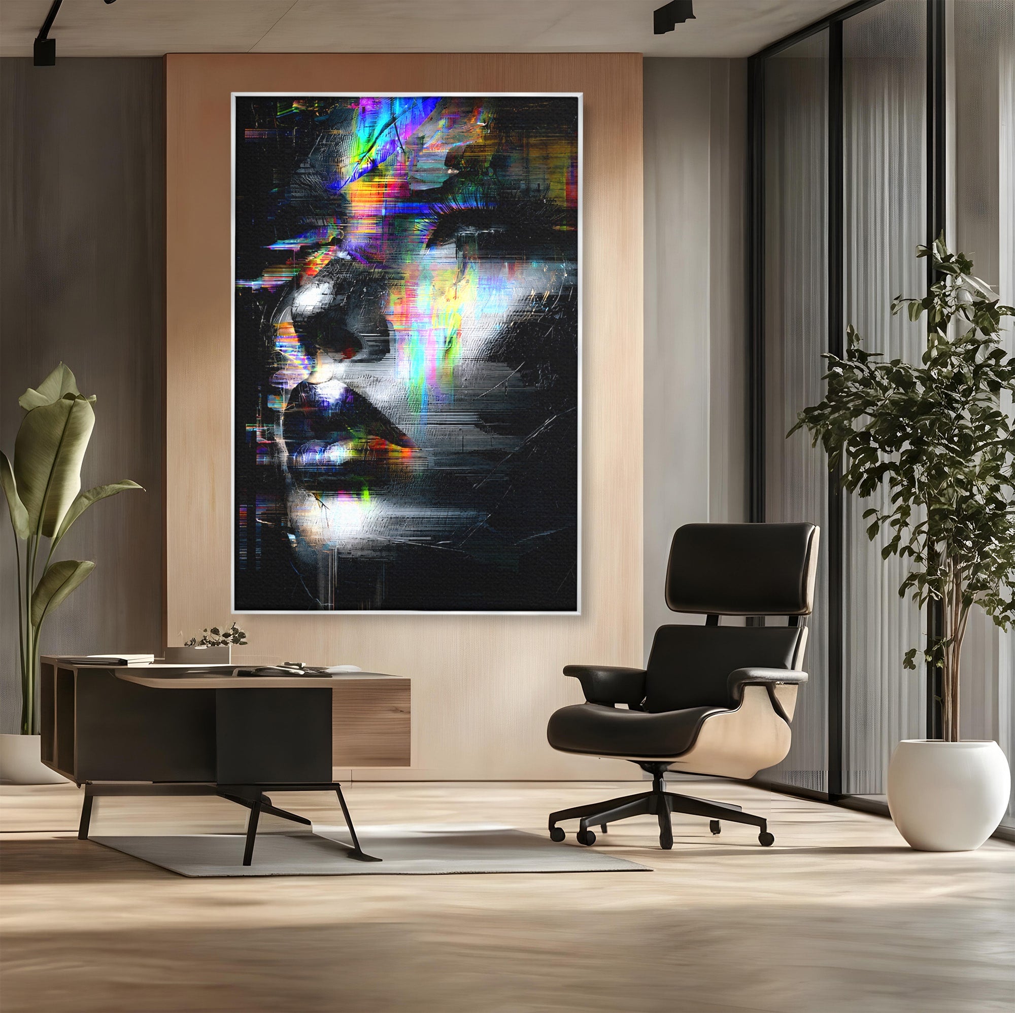 Tablou Canvas Premium LuxCanva® G1279, Chip Urban Abstract, Portret, Abstract, Modern, Arta Digitala, Living, Culori Vibrante