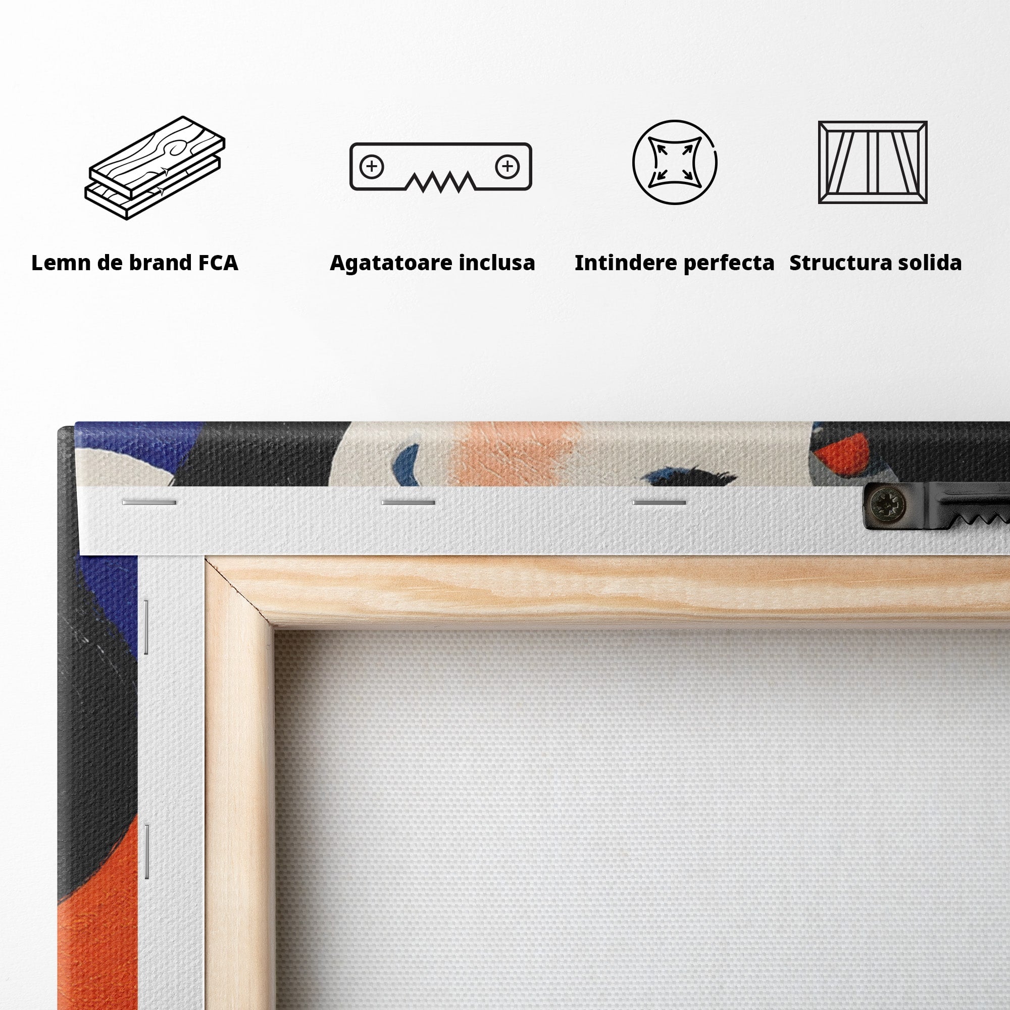 Tablou Canvas Premium LuxCanva® G1281, Portret Femeie Cu Esarfa, Portret, Femeie, Esarfa, Moda, Living, Culori Vibrante