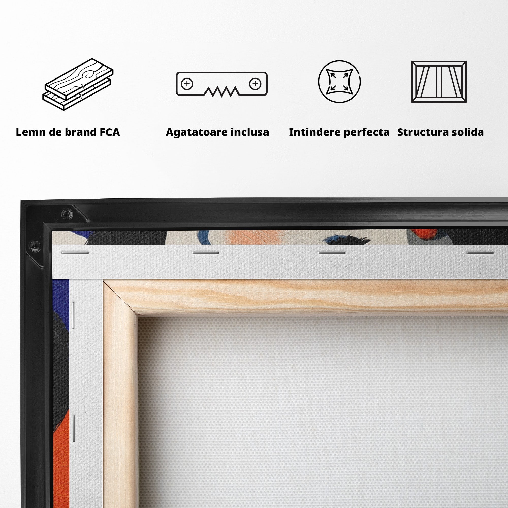 Tablou Canvas Premium LuxCanva® G1281, Portret Femeie Cu Esarfa, Portret, Femeie, Esarfa, Moda, Living, Culori Vibrante