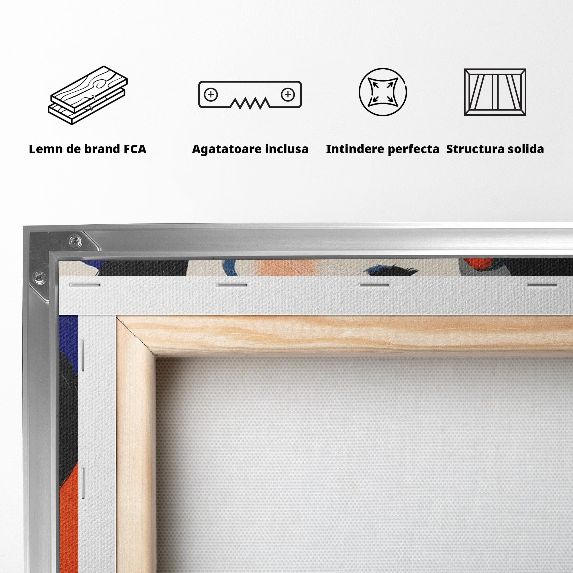 Tablou Canvas Premium LuxCanva® G1281, Portret Femeie Cu Esarfa, Portret, Femeie, Esarfa, Moda, Living, Culori Vibrante