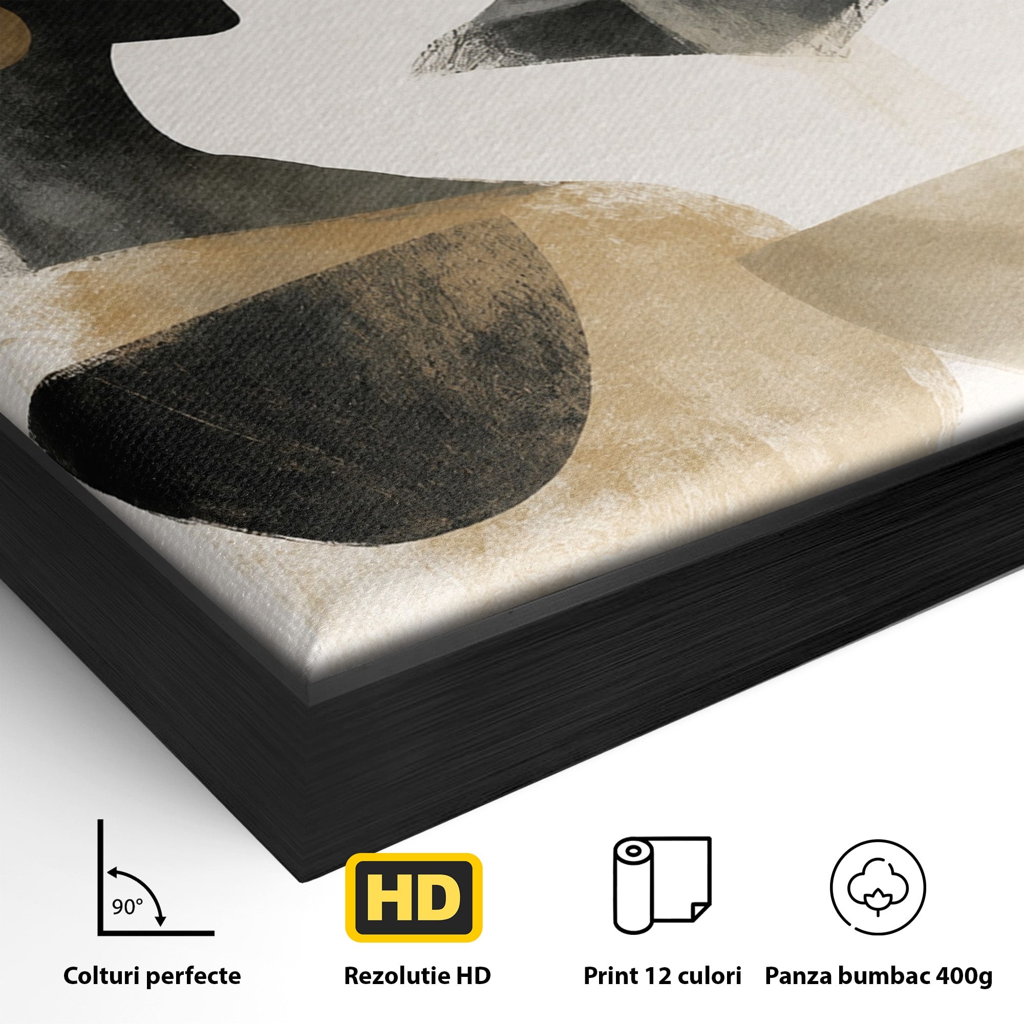 Tablou Canvas Premium LuxCanva® G1284, Siluete Africane Abstracte, Siluete, Abstract, Femei, Cultura, Birou, Culori Vibrante