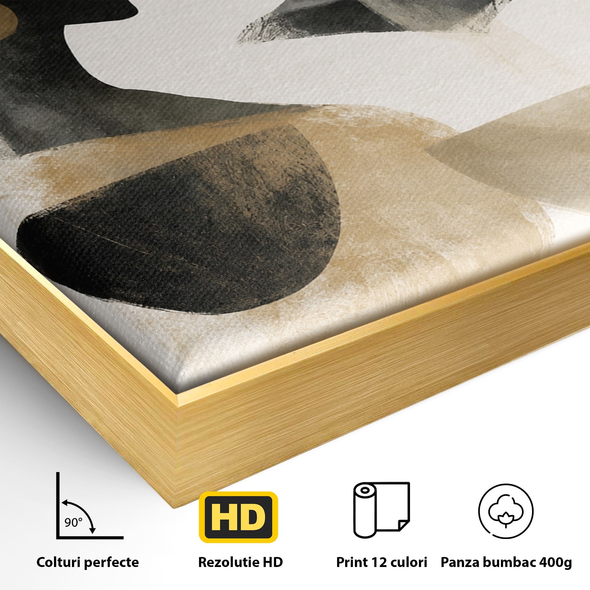 Tablou Canvas Premium LuxCanva® G1284, Siluete Africane Abstracte, Siluete, Abstract, Femei, Cultura, Birou, Culori Vibrante