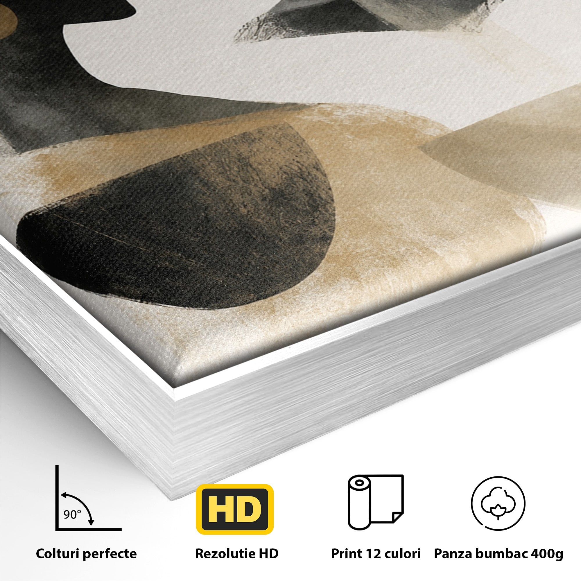Tablou Canvas Premium LuxCanva® G1284, Siluete Africane Abstracte, Siluete, Abstract, Femei, Cultura, Birou, Culori Vibrante