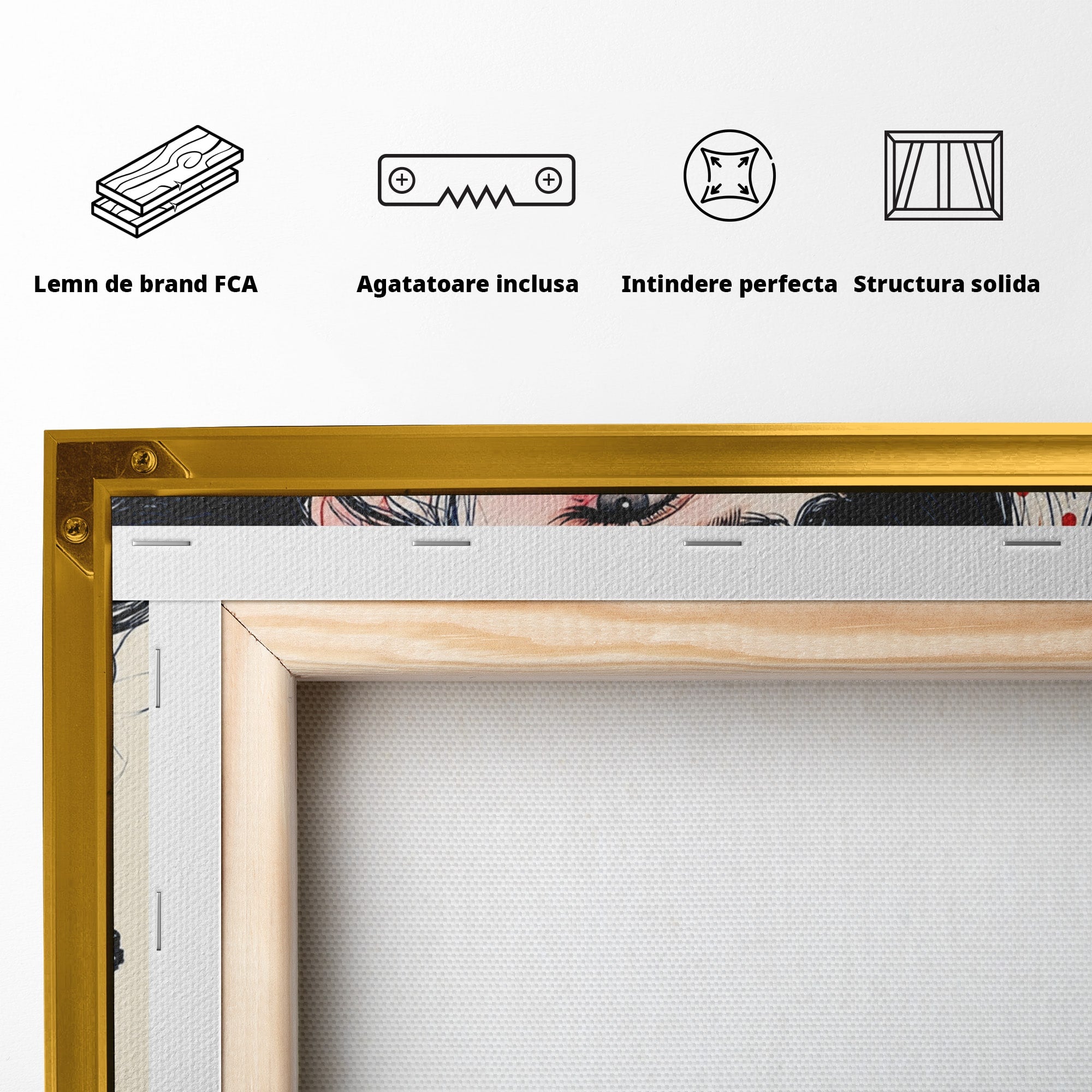 Tablou Canvas Premium LuxCanva® G1289, Portret Femeie Cu Fundita, Femeie, Portret, Fundita, Moda, Eleganta, Dormitor, Culori Vibrante