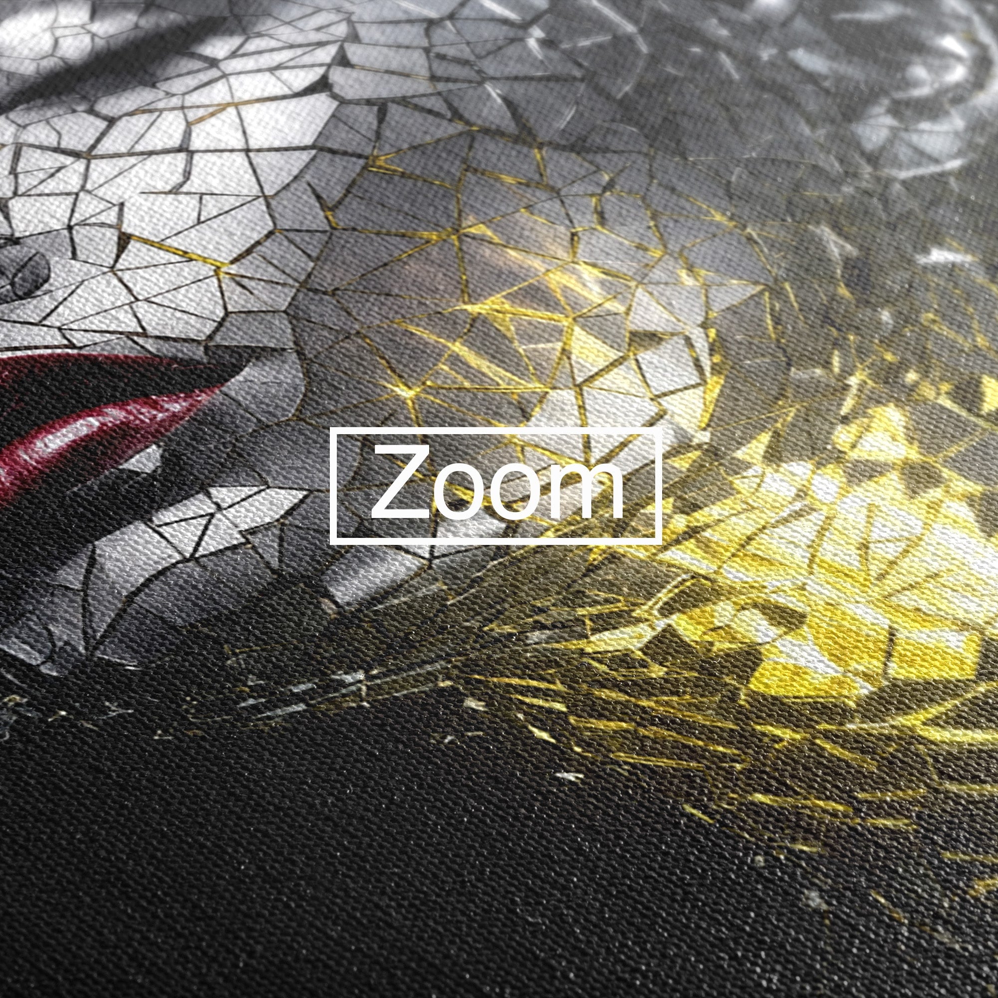 Tablou Canvas Premium LuxCanva® G1292, Chip Uman Fragmentat, Portret, Abstract, Modern, Fragmentat, Dormitor, Birou, Culori Vibrante