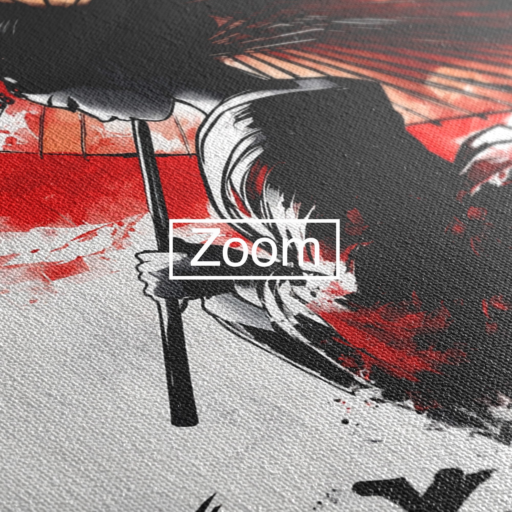 Tablou Canvas Premium LuxCanva® G1293, Geisha Cu Umbrela, Geisha, Umbrela, Arta Japoneza, Eleganta, Dormitor, Culori Vibrante