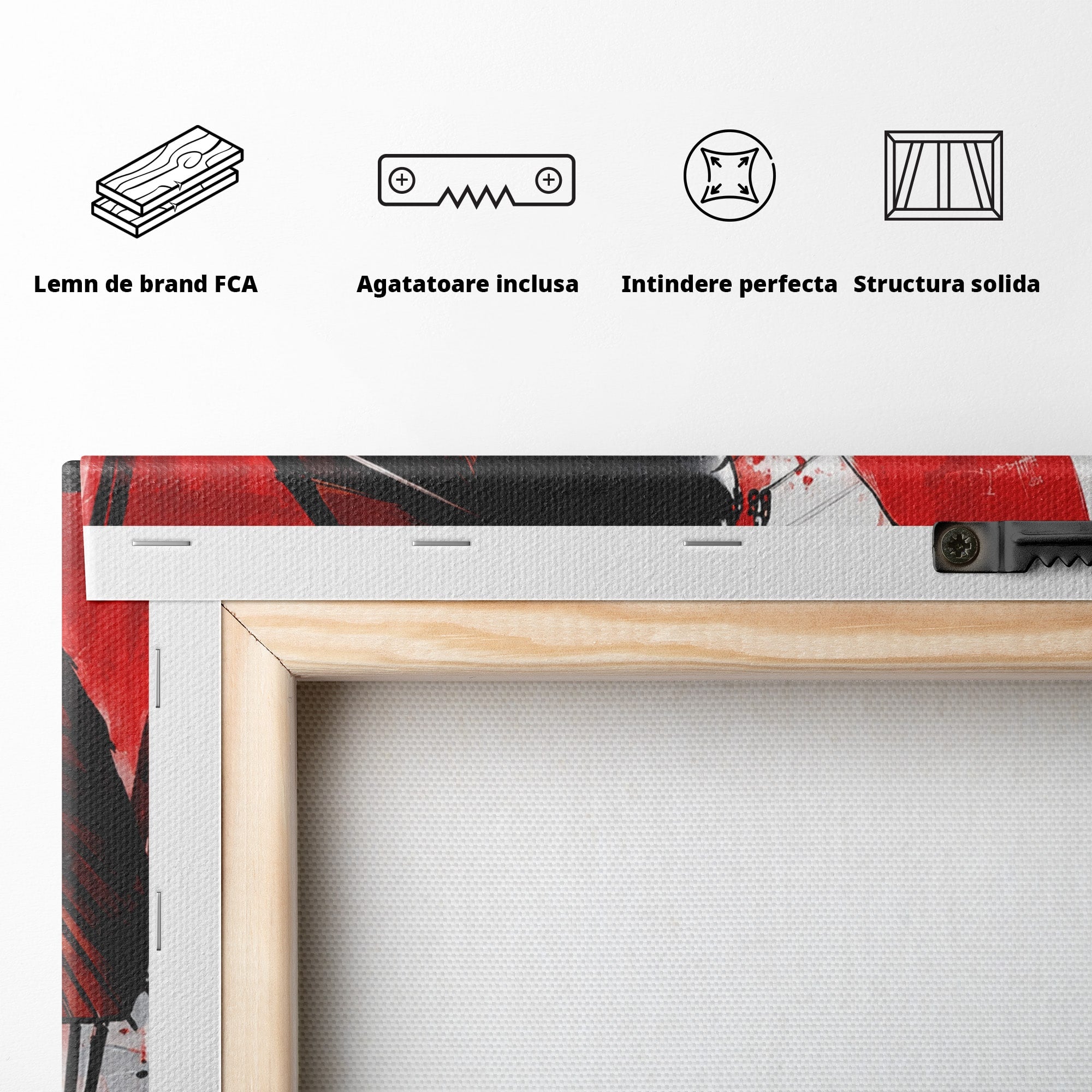 Tablou Canvas Premium LuxCanva® G1293, Geisha Cu Umbrela, Geisha, Umbrela, Arta Japoneza, Eleganta, Dormitor, Culori Vibrante