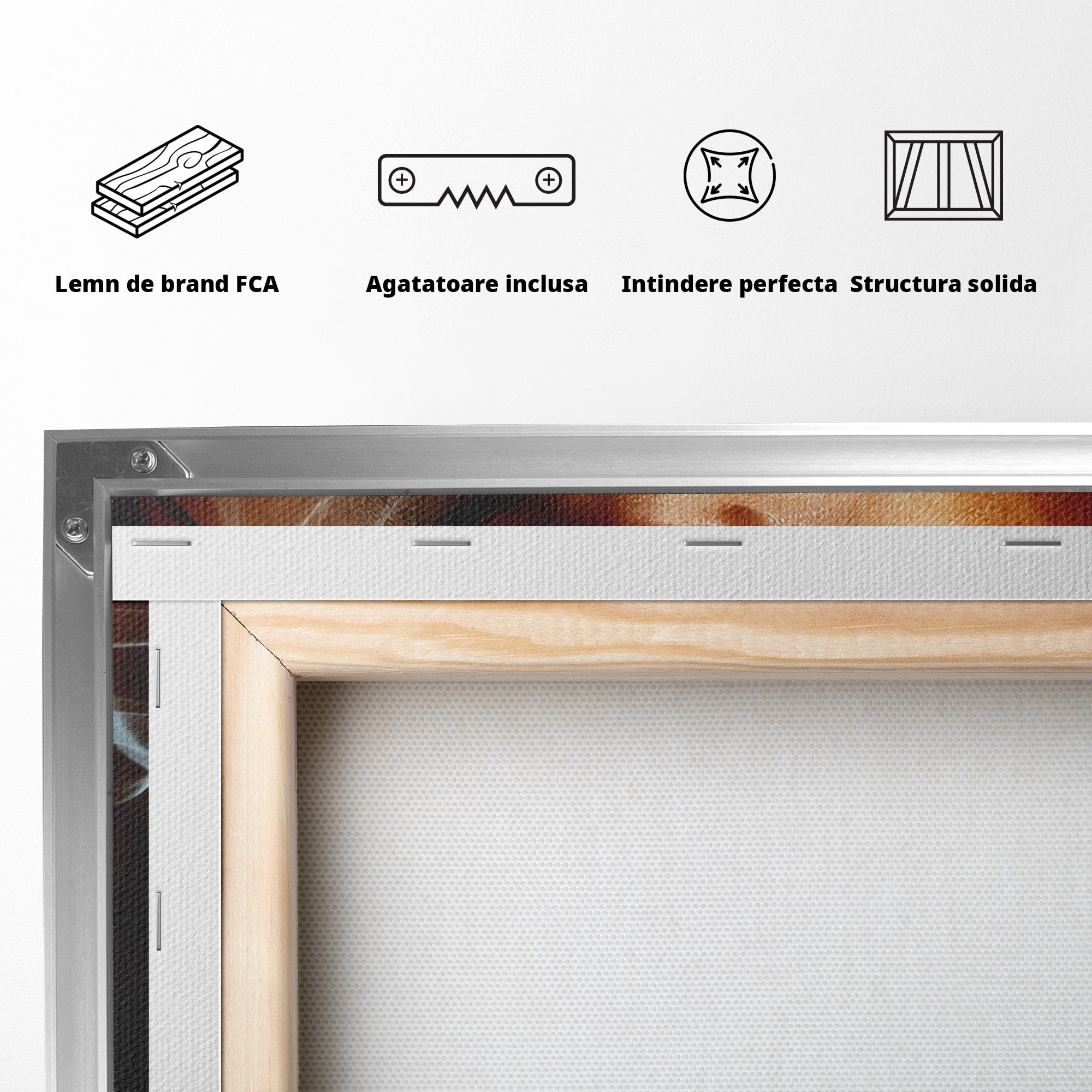 Tablou Canvas Premium LuxCanva® G1295, Femeie Cu Trabuc, Femeie, Trabuc, Portret, Living, Modern, Culori Vibrante