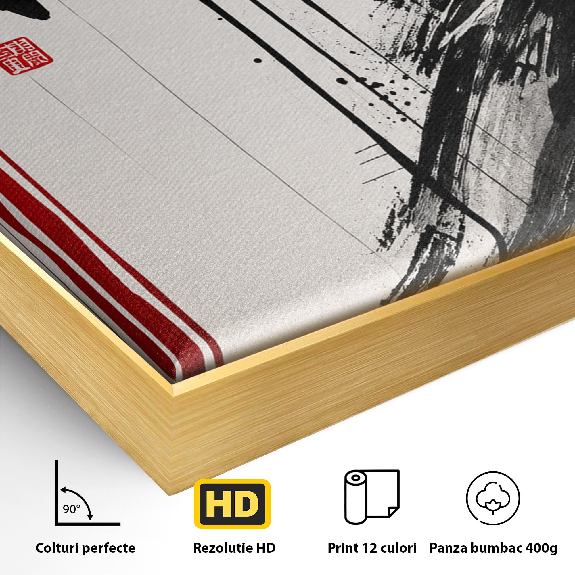 Tablou Canvas Premium LuxCanva® G1296, Portret Femeie Zen, Femeie, Zen, Portret, Arta Abstracta, Birou, Culori Vibrante