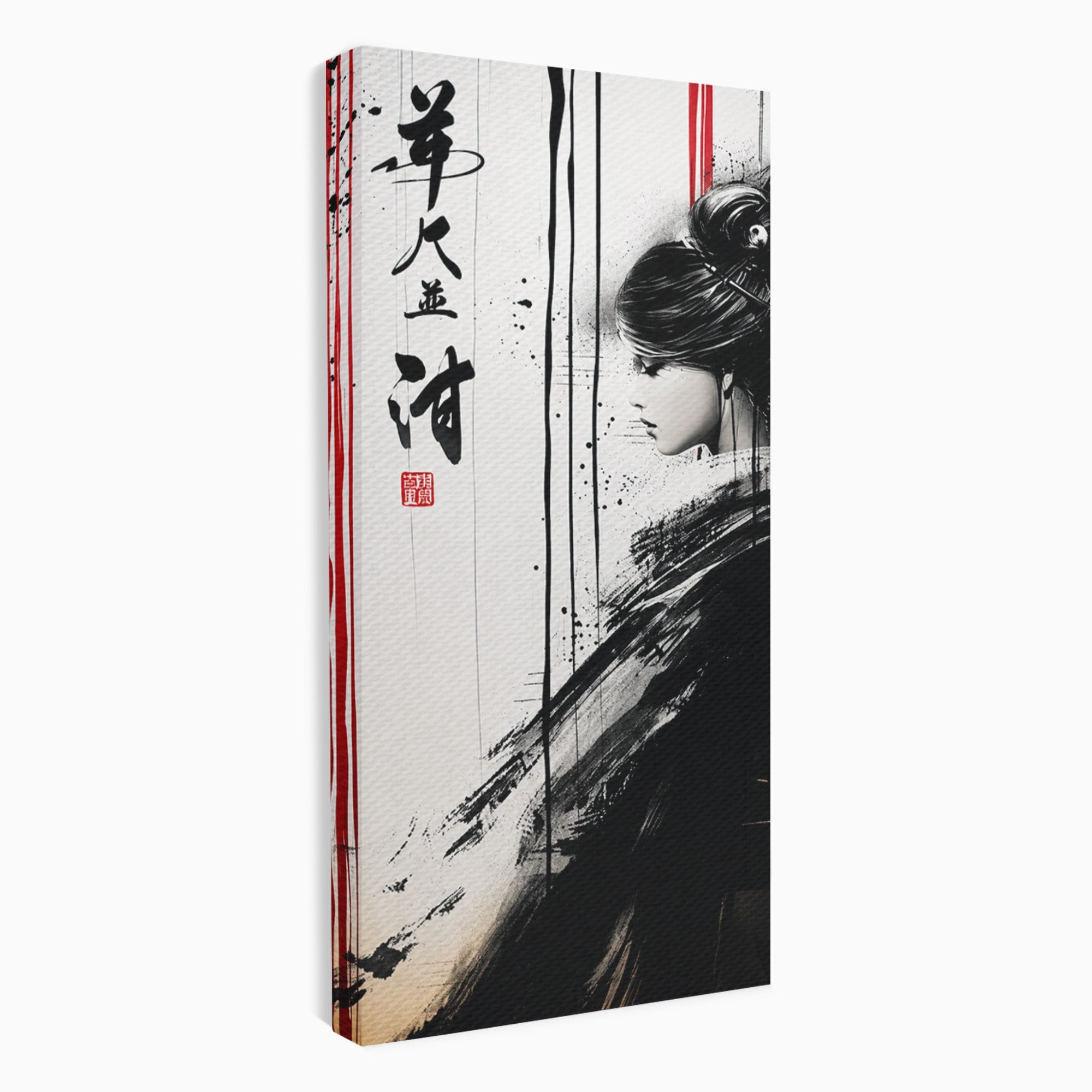 Tablou Canvas Premium LuxCanva® G1296, Portret Femeie Zen, Femeie, Zen, Portret, Arta Abstracta, Birou, Culori Vibrante