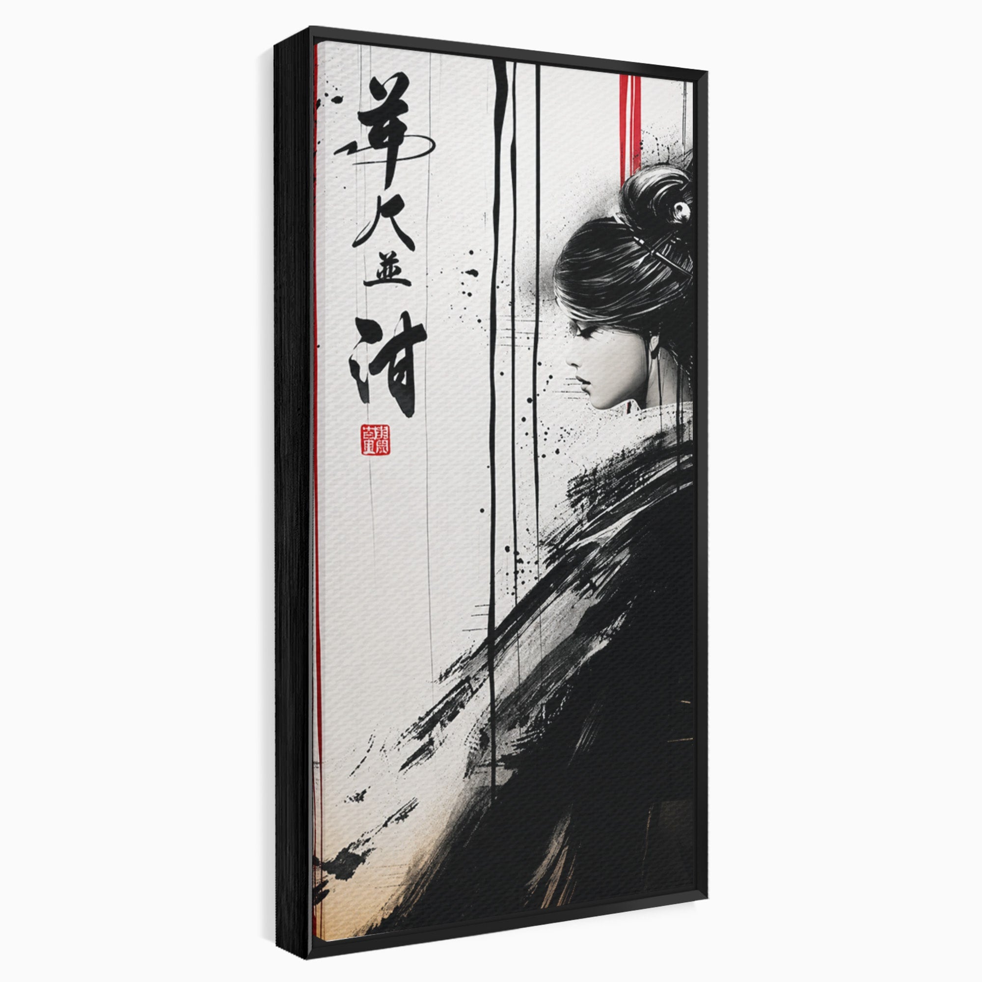 Tablou Canvas Premium LuxCanva® G1296, Portret Femeie Zen, Femeie, Zen, Portret, Arta Abstracta, Birou, Culori Vibrante