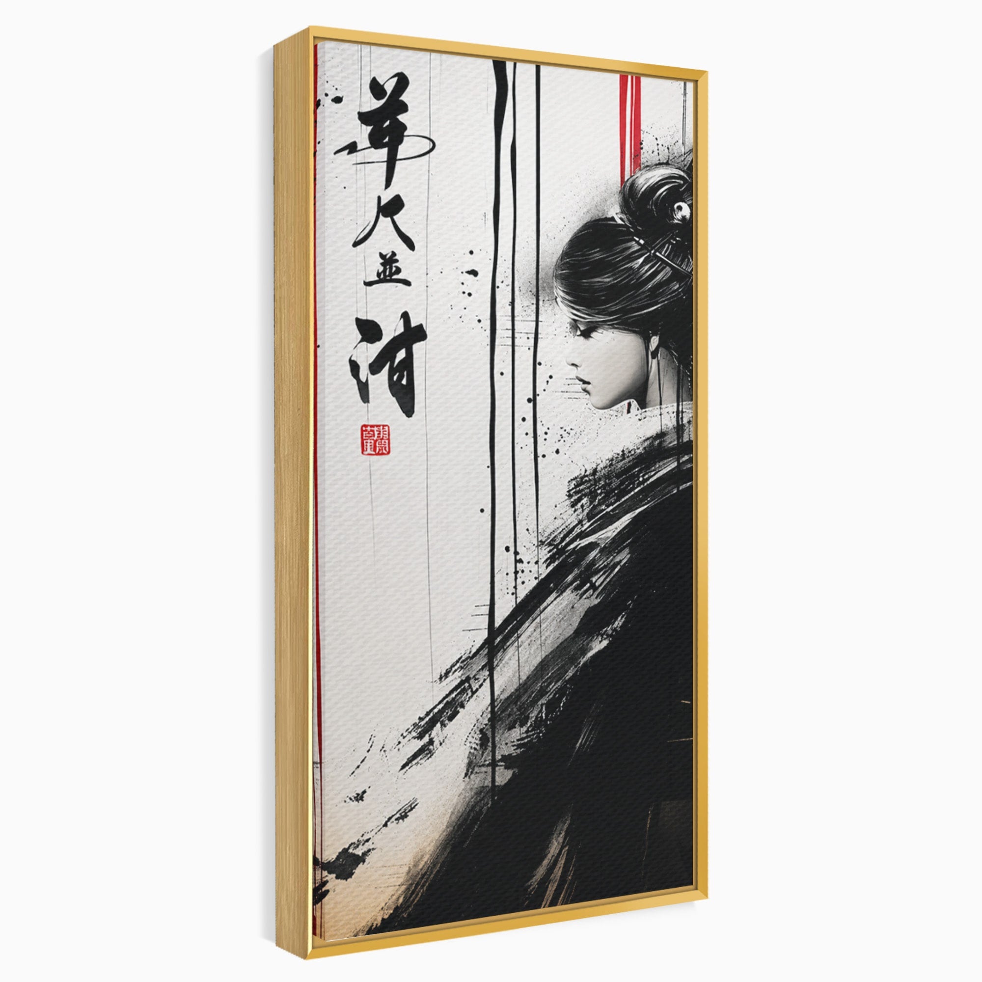 Tablou Canvas Premium LuxCanva® G1296, Portret Femeie Zen, Femeie, Zen, Portret, Arta Abstracta, Birou, Culori Vibrante