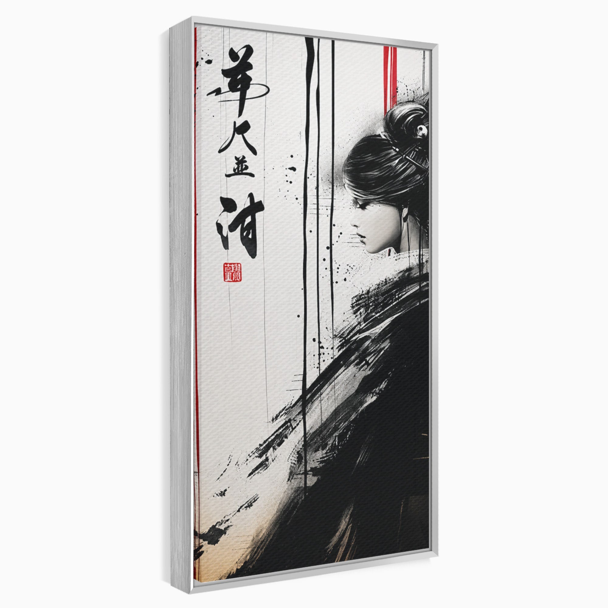 Tablou Canvas Premium LuxCanva® G1296, Portret Femeie Zen, Femeie, Zen, Portret, Arta Abstracta, Birou, Culori Vibrante