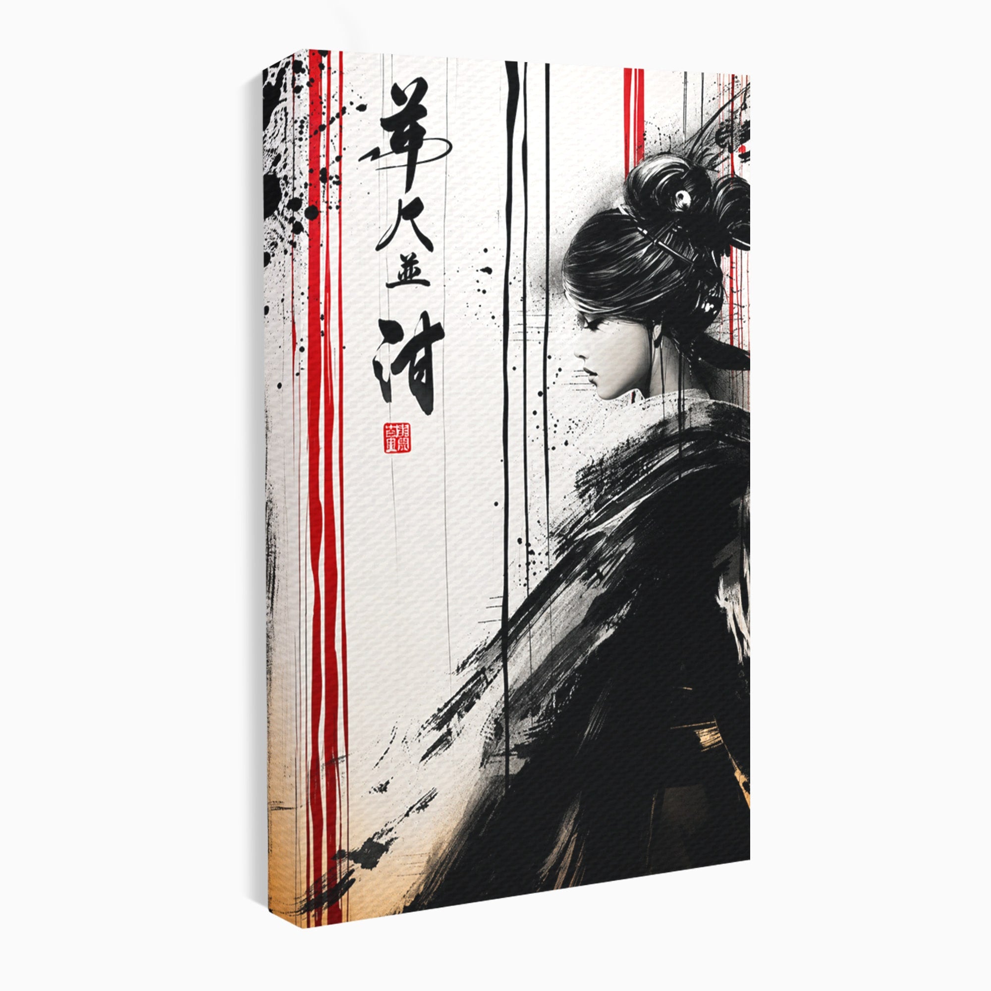 Tablou Canvas Premium LuxCanva® G1296, Portret Femeie Zen, Femeie, Zen, Portret, Arta Abstracta, Birou, Culori Vibrante