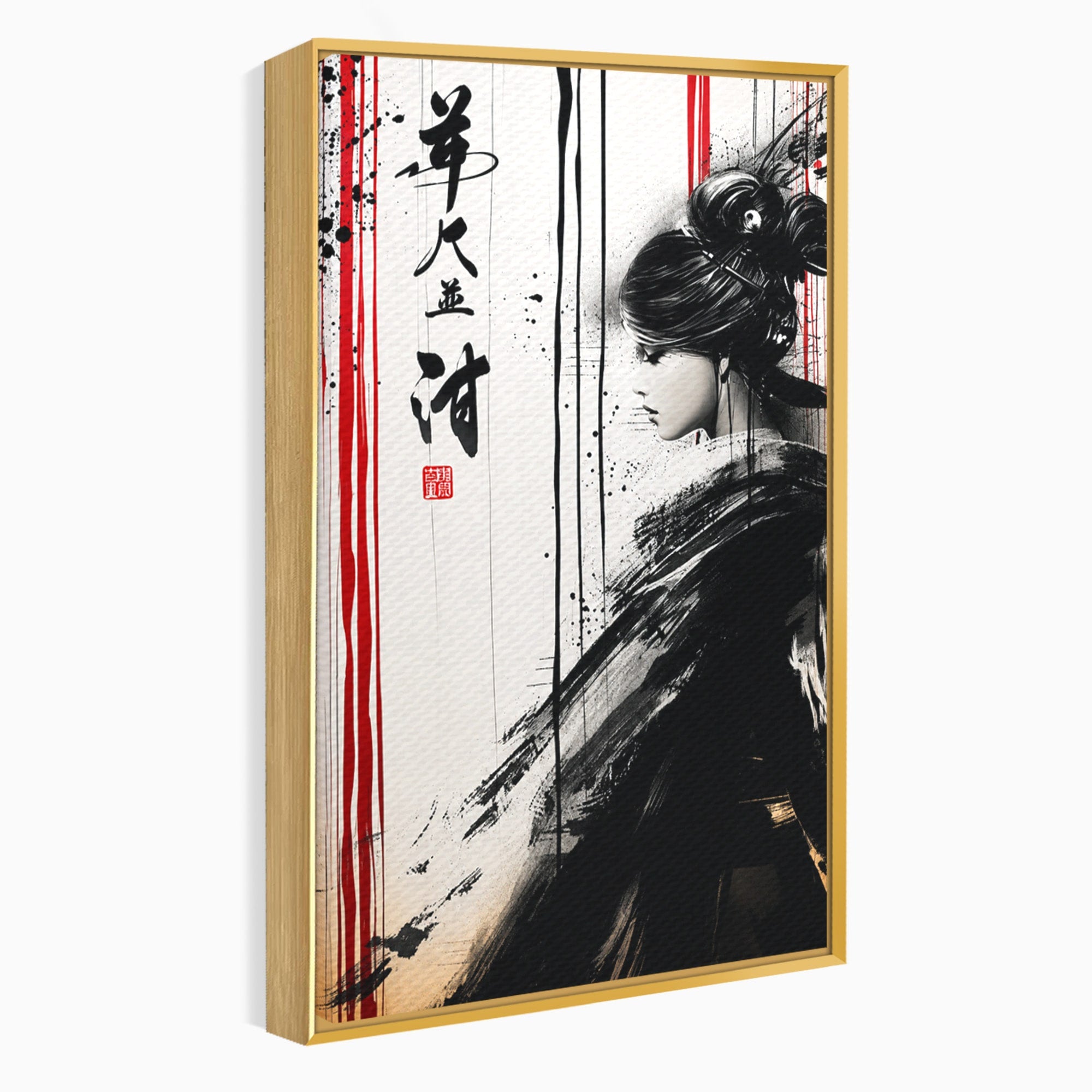 Tablou Canvas Premium LuxCanva® G1296, Portret Femeie Zen, Femeie, Zen, Portret, Arta Abstracta, Birou, Culori Vibrante