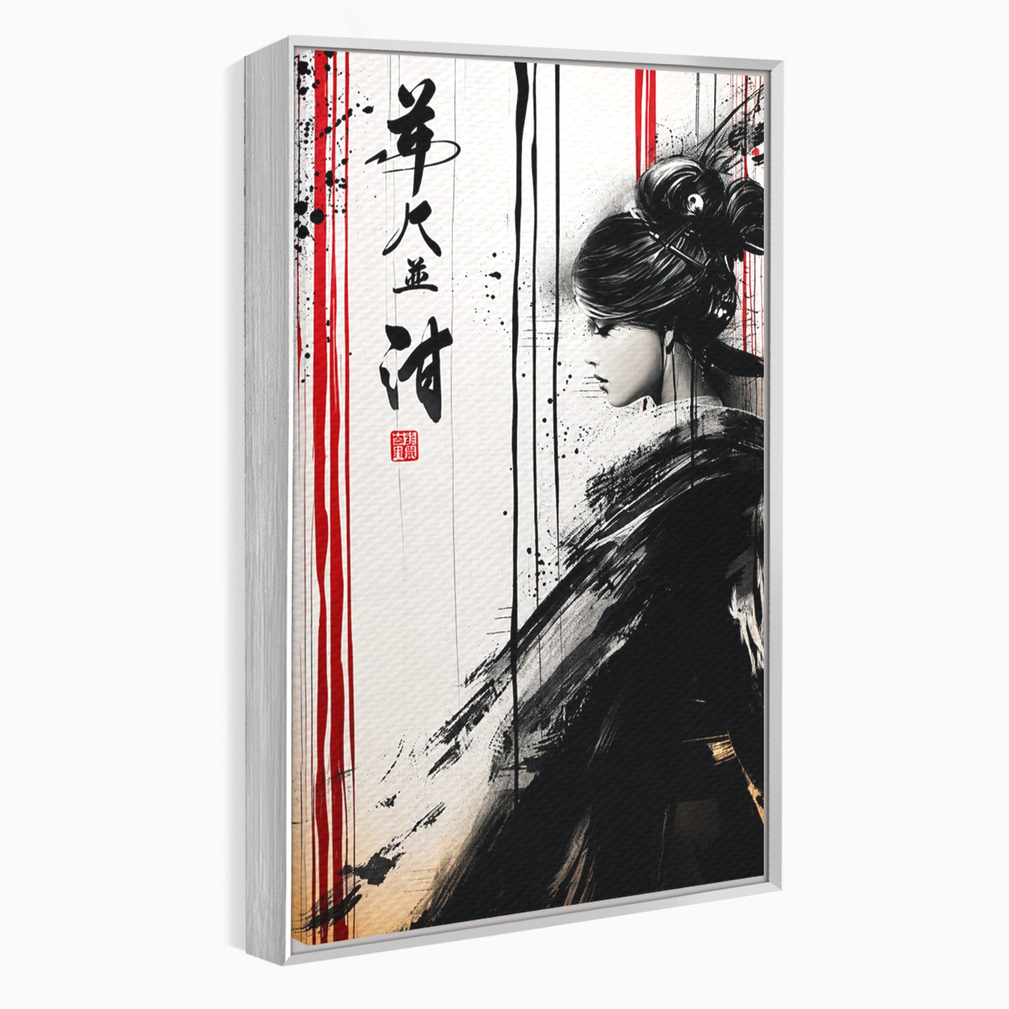 Tablou Canvas Premium LuxCanva® G1296, Portret Femeie Zen, Femeie, Zen, Portret, Arta Abstracta, Birou, Culori Vibrante