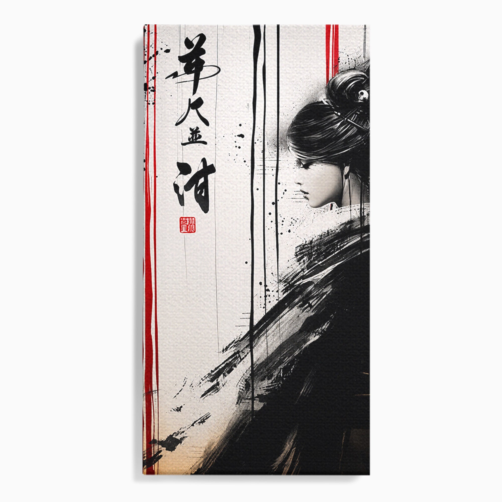 Tablou Canvas Premium LuxCanva® G1296, Portret Femeie Zen, Femeie, Zen, Portret, Arta Abstracta, Birou, Culori Vibrante