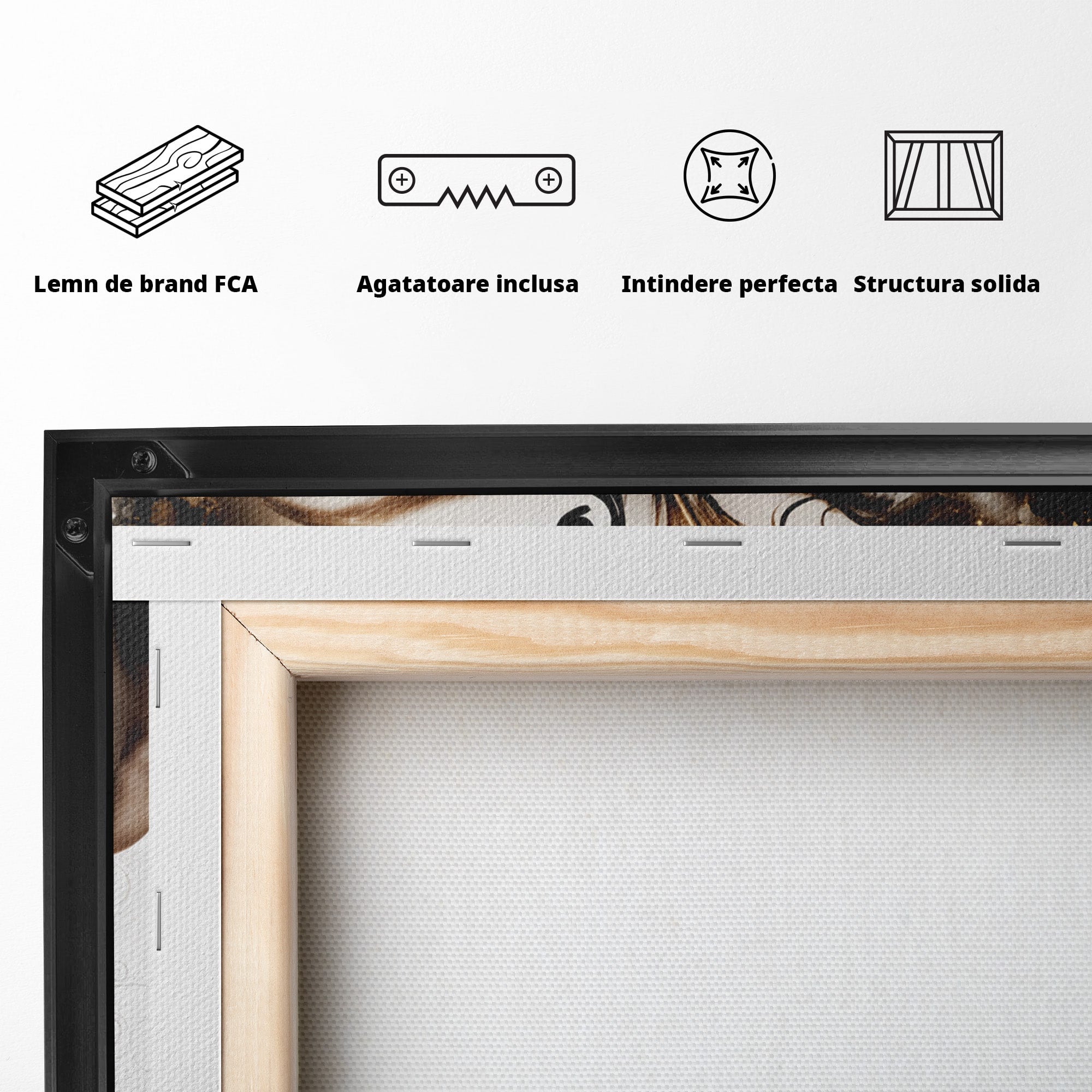 Tablou Canvas Premium LuxCanva® G1297, Femeie Cu Pene, Femeie, Portret, Arta Digitala, Pene, Dormitor, Eleganta, Culori Vibrante