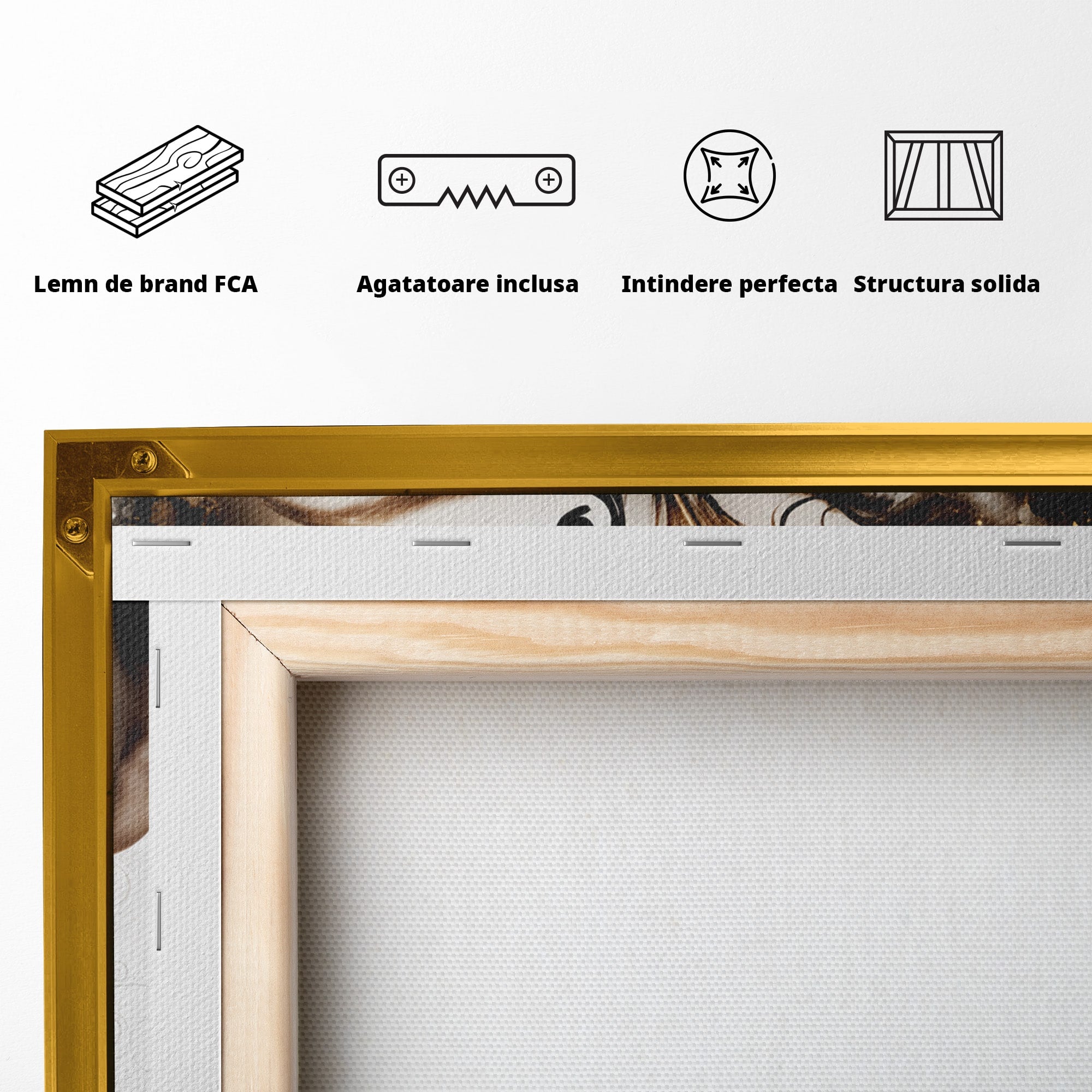 Tablou Canvas Premium LuxCanva® G1297, Femeie Cu Pene, Femeie, Portret, Arta Digitala, Pene, Dormitor, Eleganta, Culori Vibrante