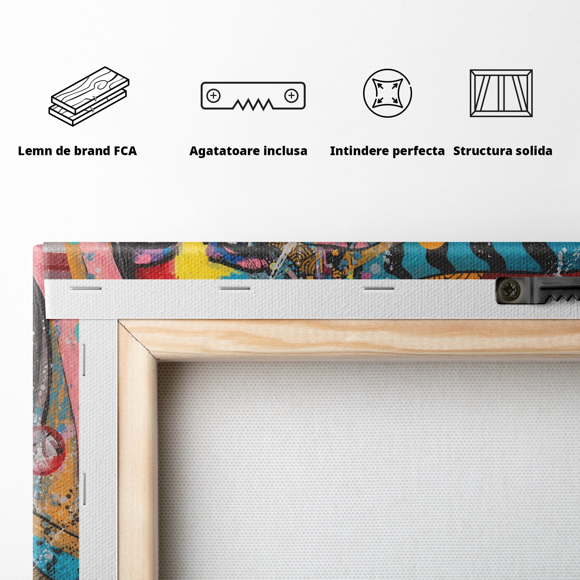 Tablou Canvas Premium LuxCanva® GL1069, Calatorie Spirituala, Portret, Femeie, Abstract, Mister, Living, Culori Vibrante