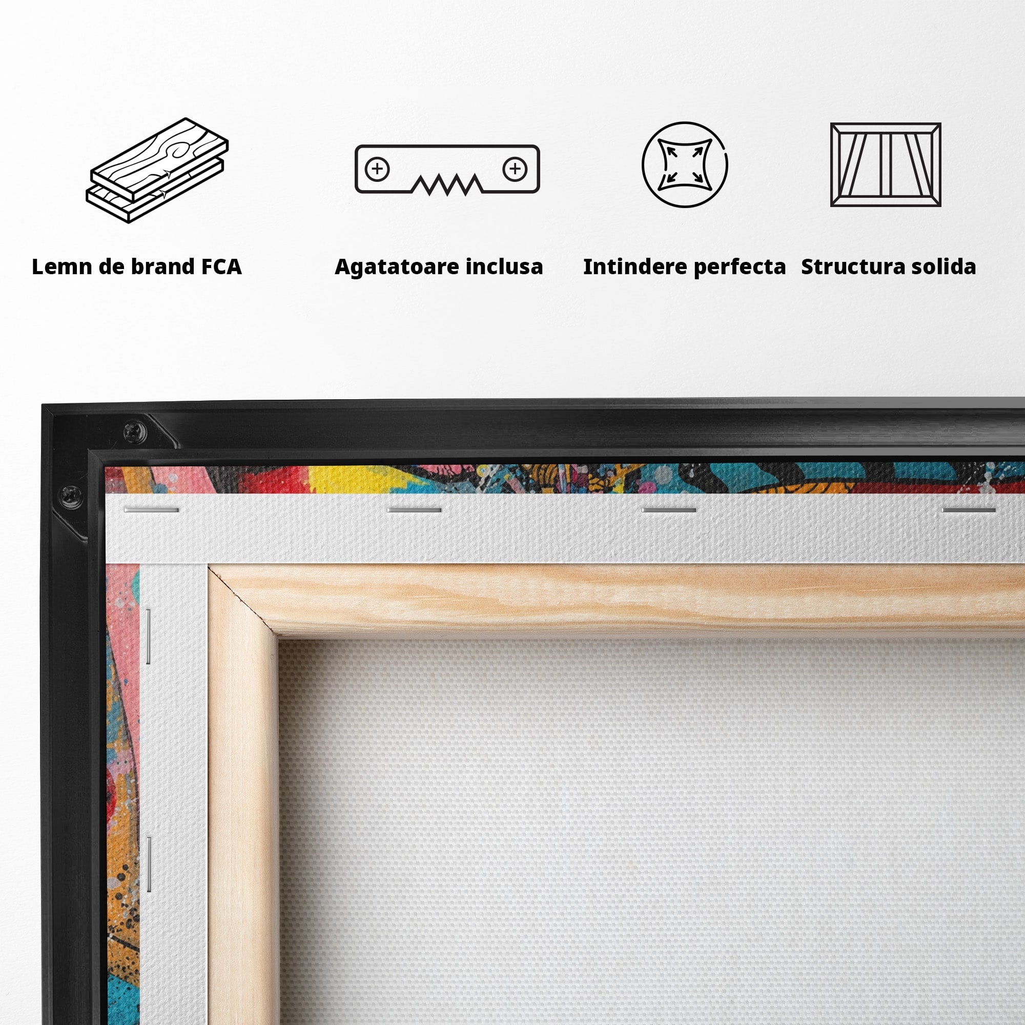 Tablou Canvas Premium LuxCanva® GL1069, Calatorie Spirituala, Portret, Femeie, Abstract, Mister, Living, Culori Vibrante