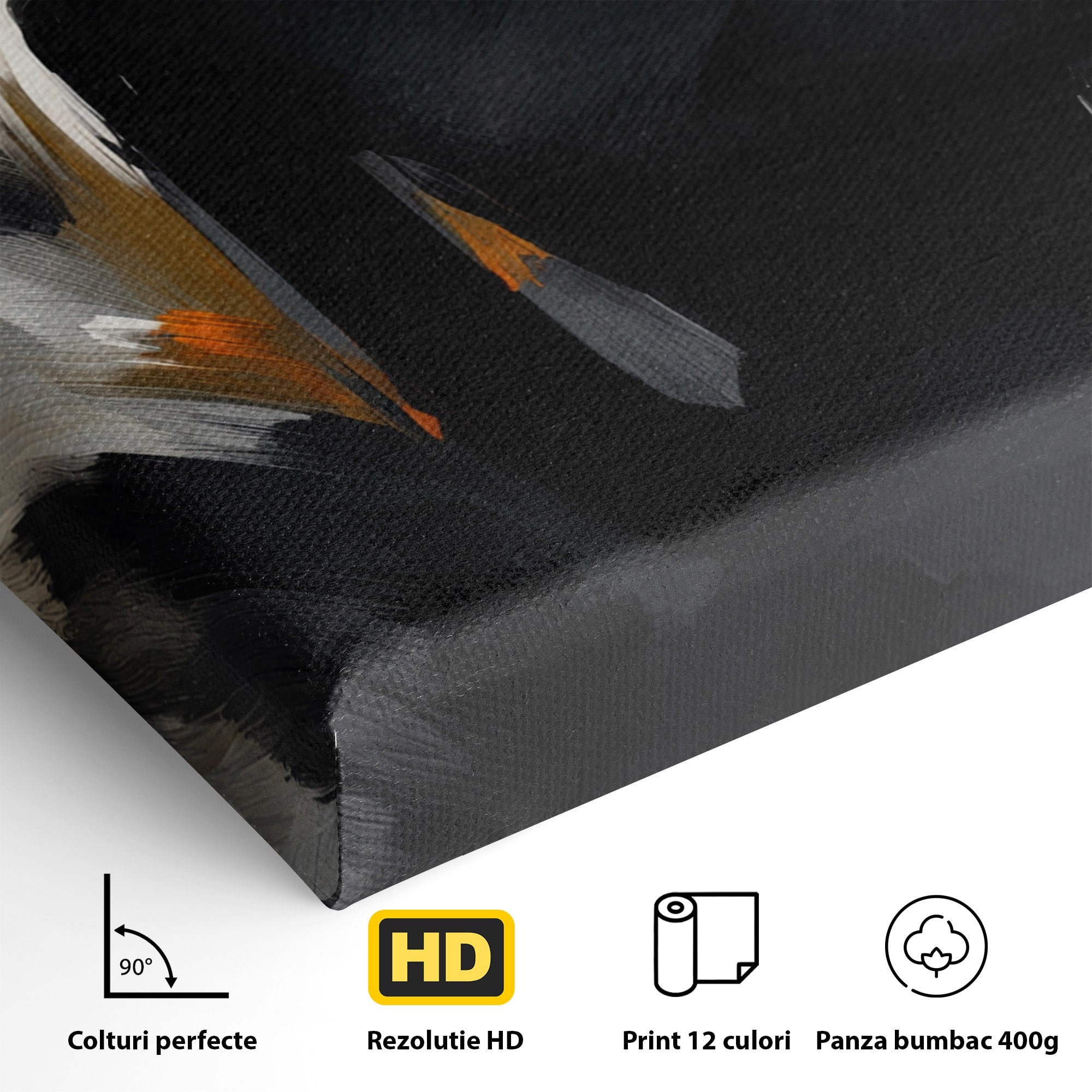 Tablou Canvas Premium LuxCanva® GV1052, Fascinatia Necunoscutului, Portret, Eleganta, Moda, Mister, Dormitor, Birou, Culori Vibrante