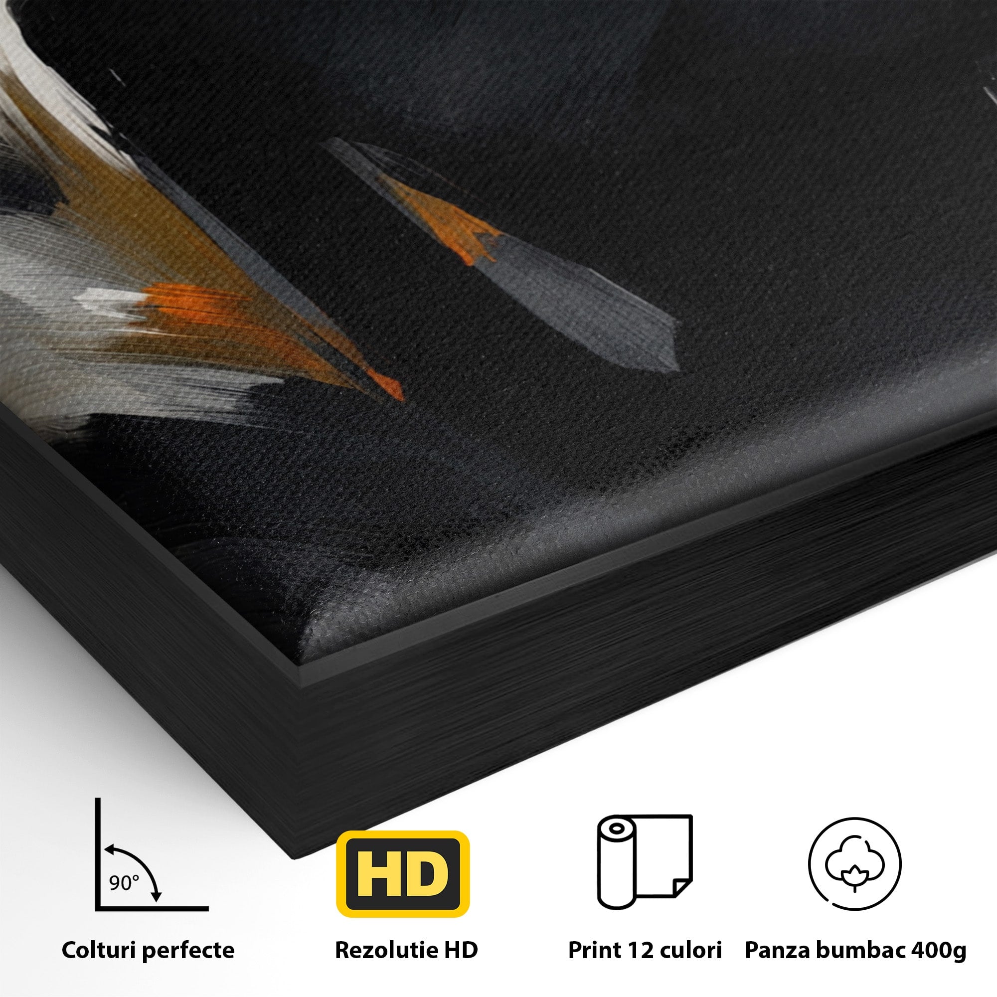 Tablou Canvas Premium LuxCanva® GV1052, Fascinatia Necunoscutului, Portret, Eleganta, Moda, Mister, Dormitor, Birou, Culori Vibrante