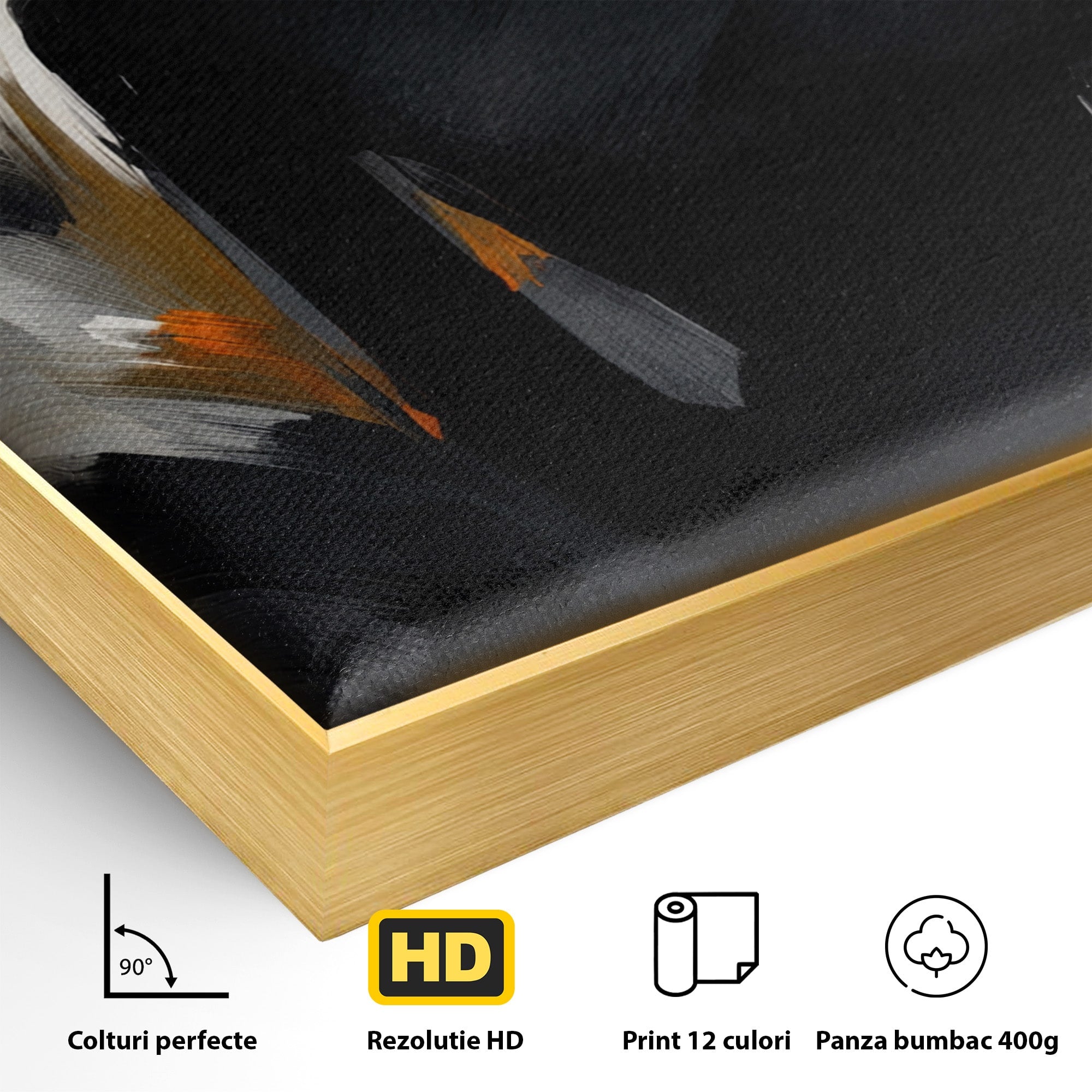 Tablou Canvas Premium LuxCanva® GV1052, Fascinatia Necunoscutului, Portret, Eleganta, Moda, Mister, Dormitor, Birou, Culori Vibrante