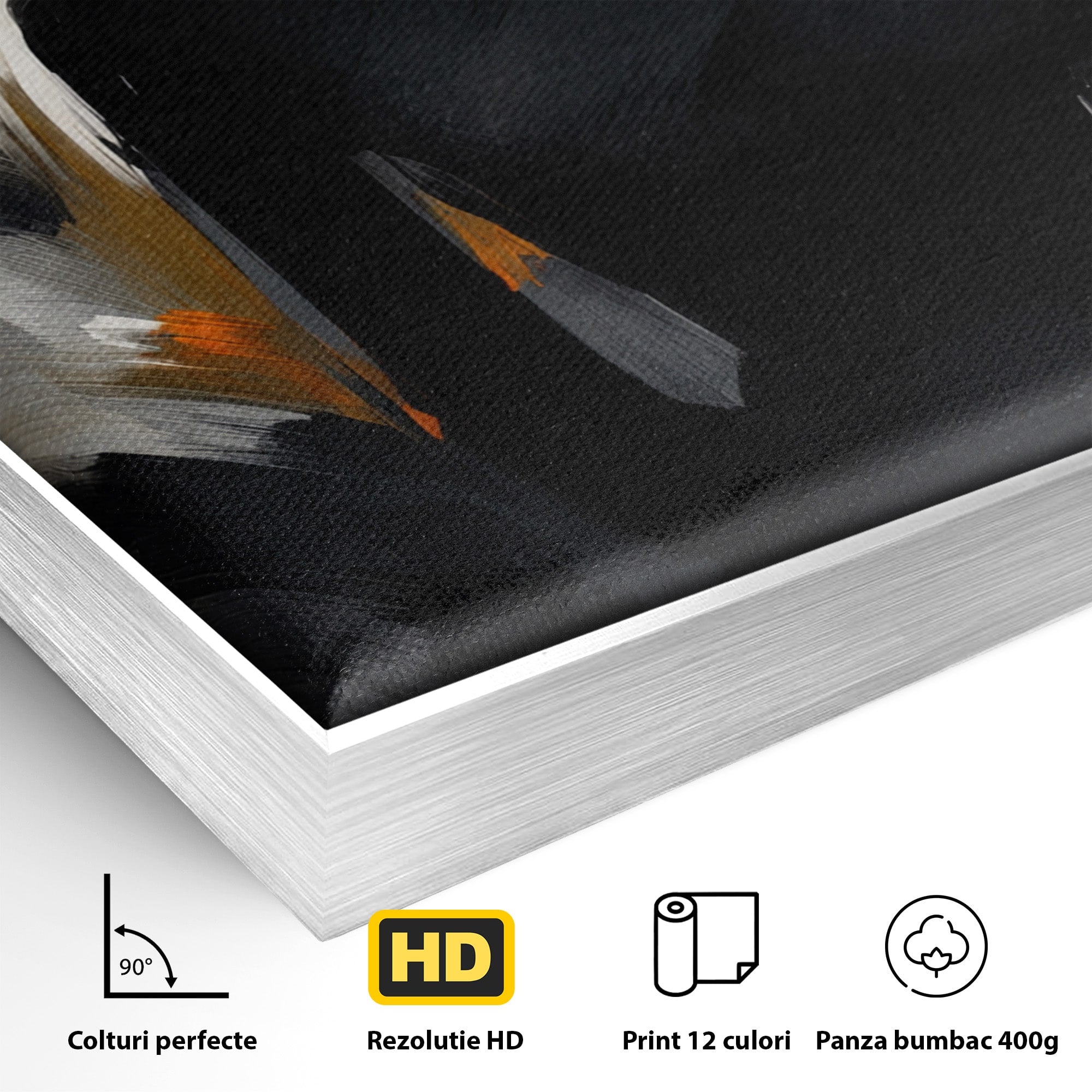 Tablou Canvas Premium LuxCanva® GV1052, Fascinatia Necunoscutului, Portret, Eleganta, Moda, Mister, Dormitor, Birou, Culori Vibrante