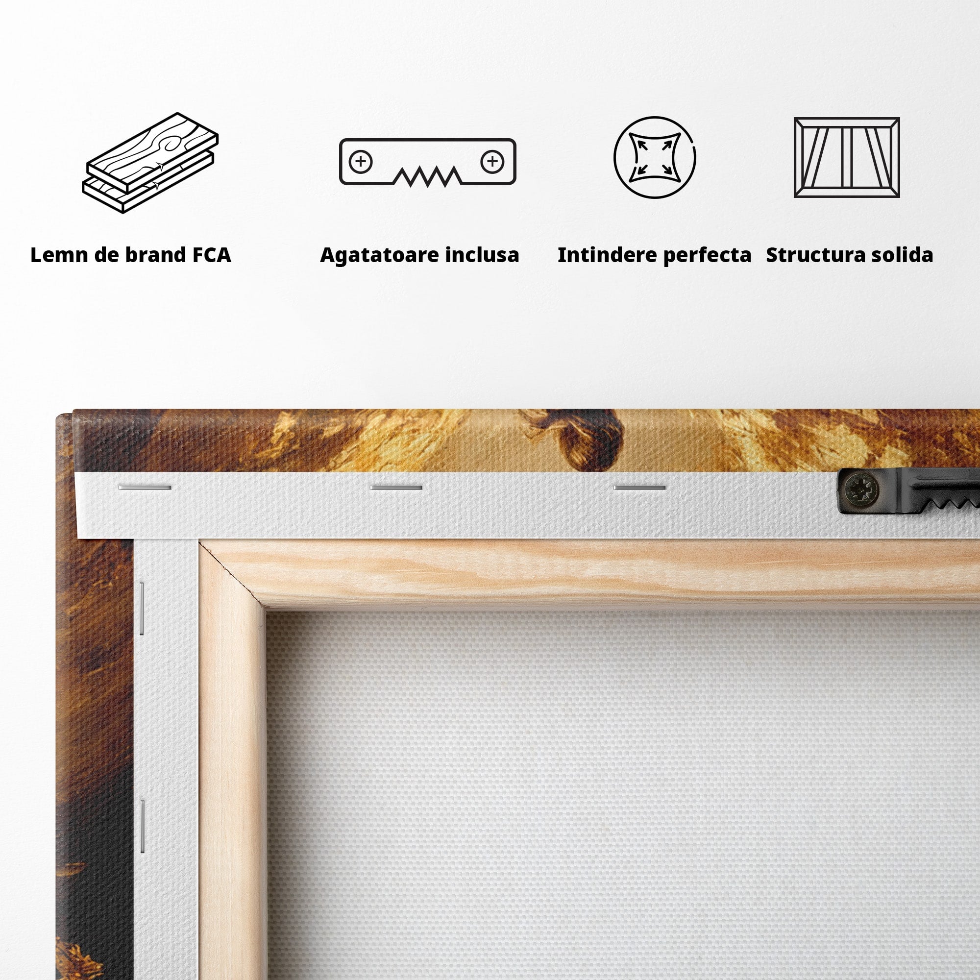 Tablou Canvas Premium LuxCanva® GV1054, Ingerul Renasterii, Inger, Aripi, Elegant, Spiritualitate, Living, Culori Vibrante