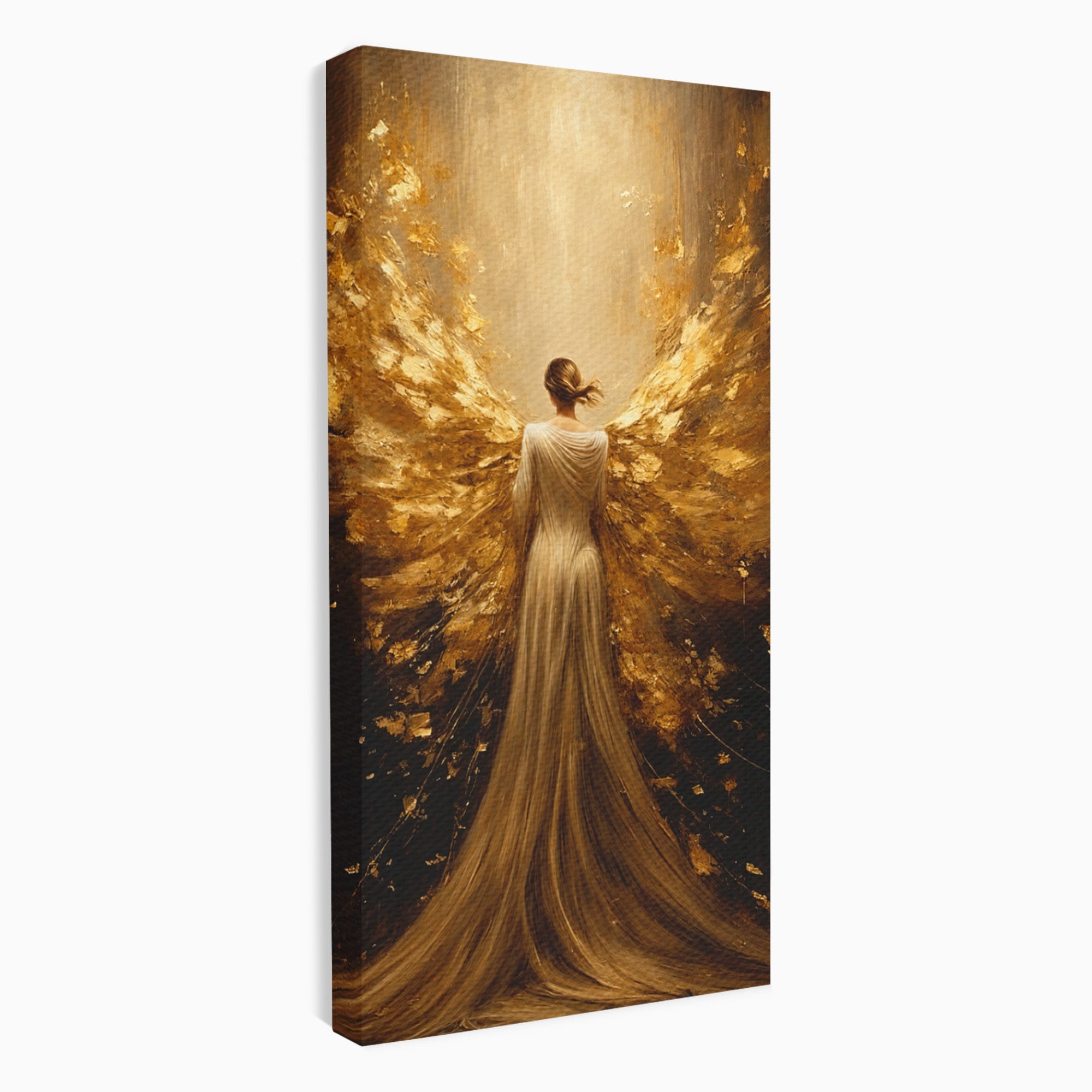 Tablou Canvas Premium LuxCanva® GV1054, Ingerul Renasterii, Inger, Aripi, Elegant, Spiritualitate, Living, Culori Vibrante