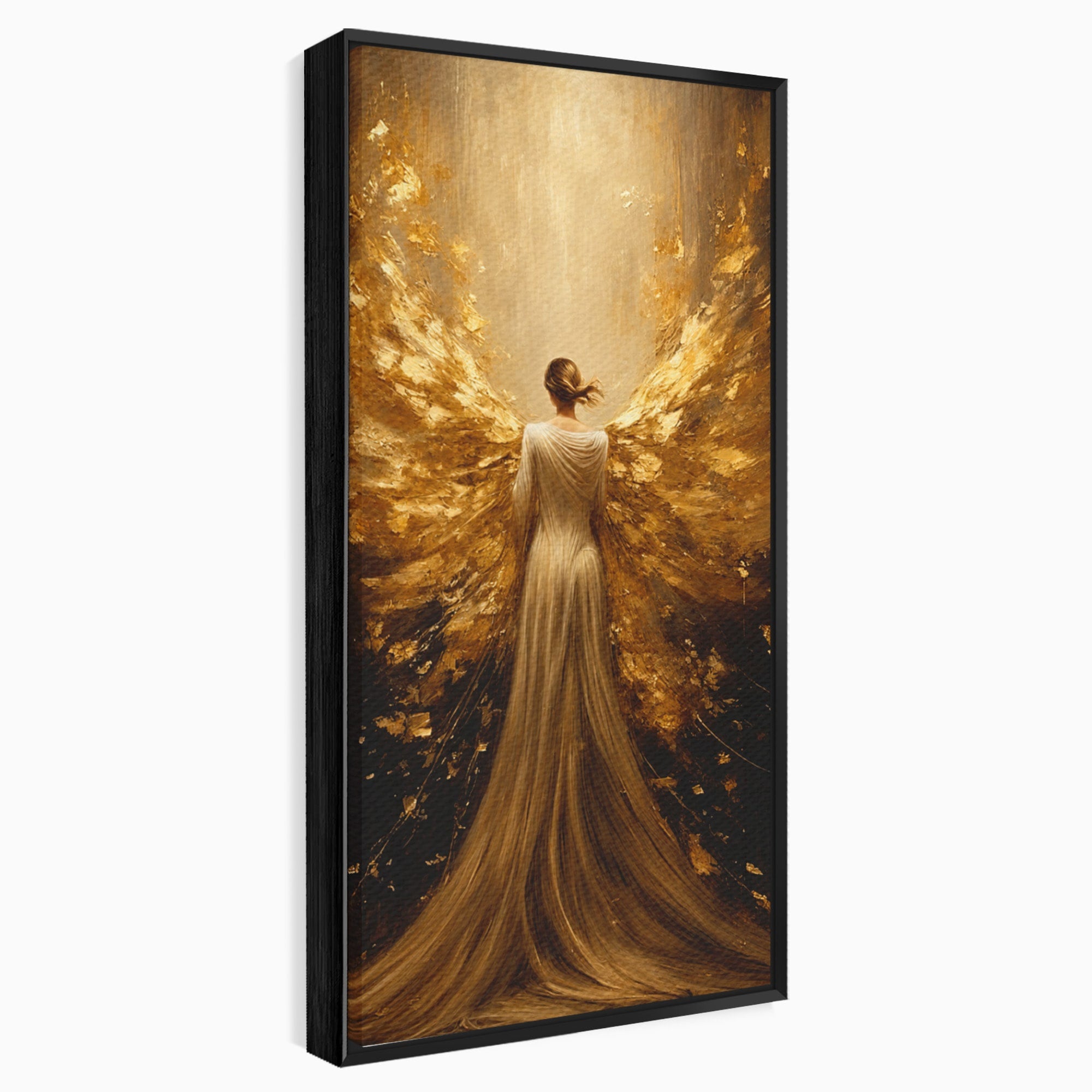 Tablou Canvas Premium LuxCanva® GV1054, Ingerul Renasterii, Inger, Aripi, Elegant, Spiritualitate, Living, Culori Vibrante